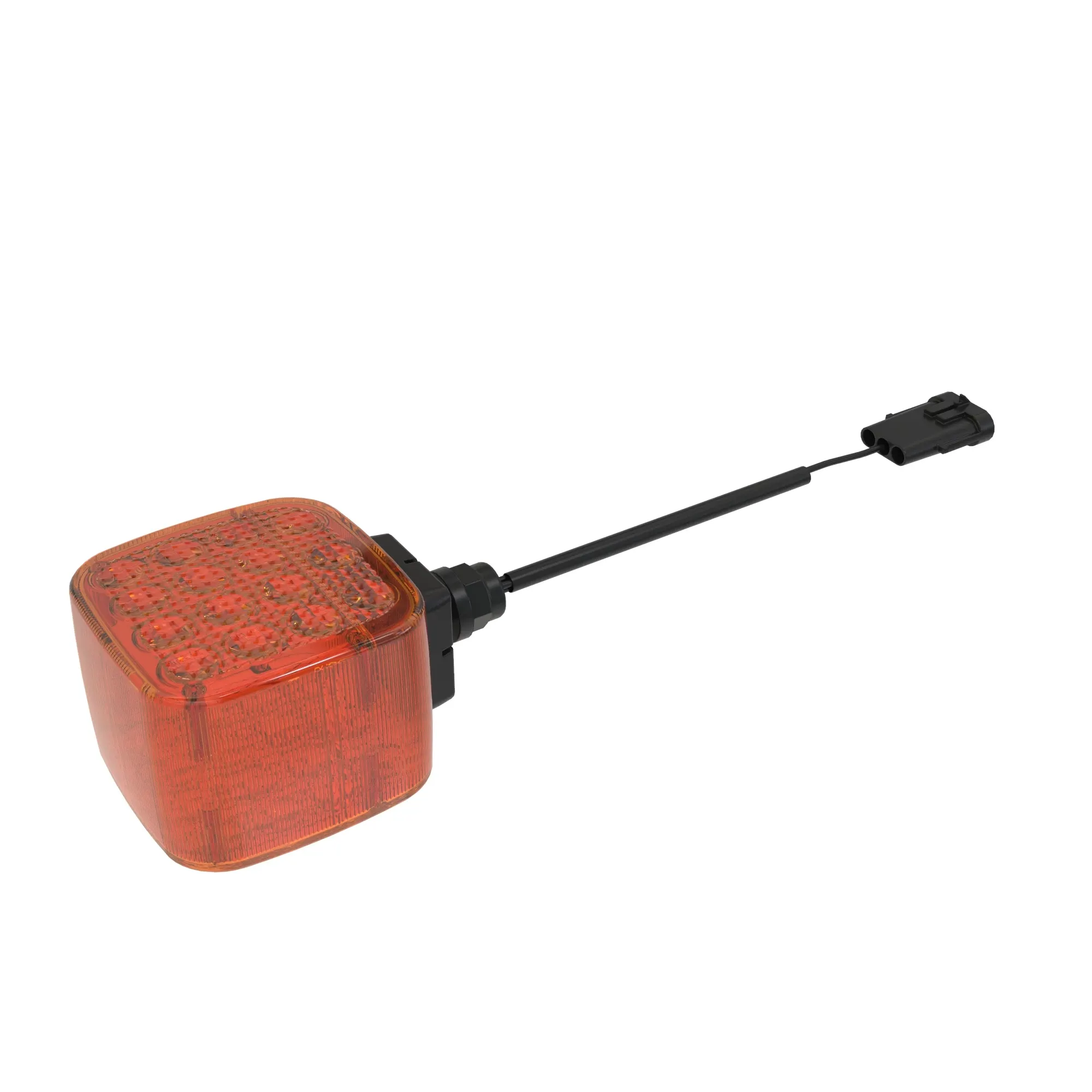 John Deere Front Square LED Turn Signal Light, 24 Volts - AT362406