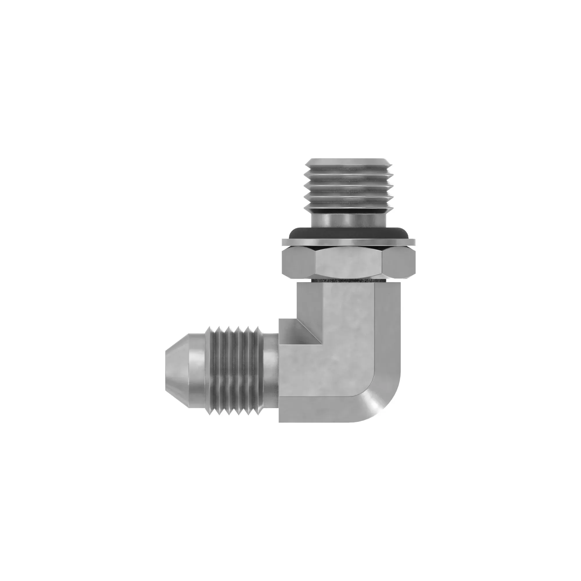 ELBOW FITTING, 7/16MJIC-90-M12MOR L