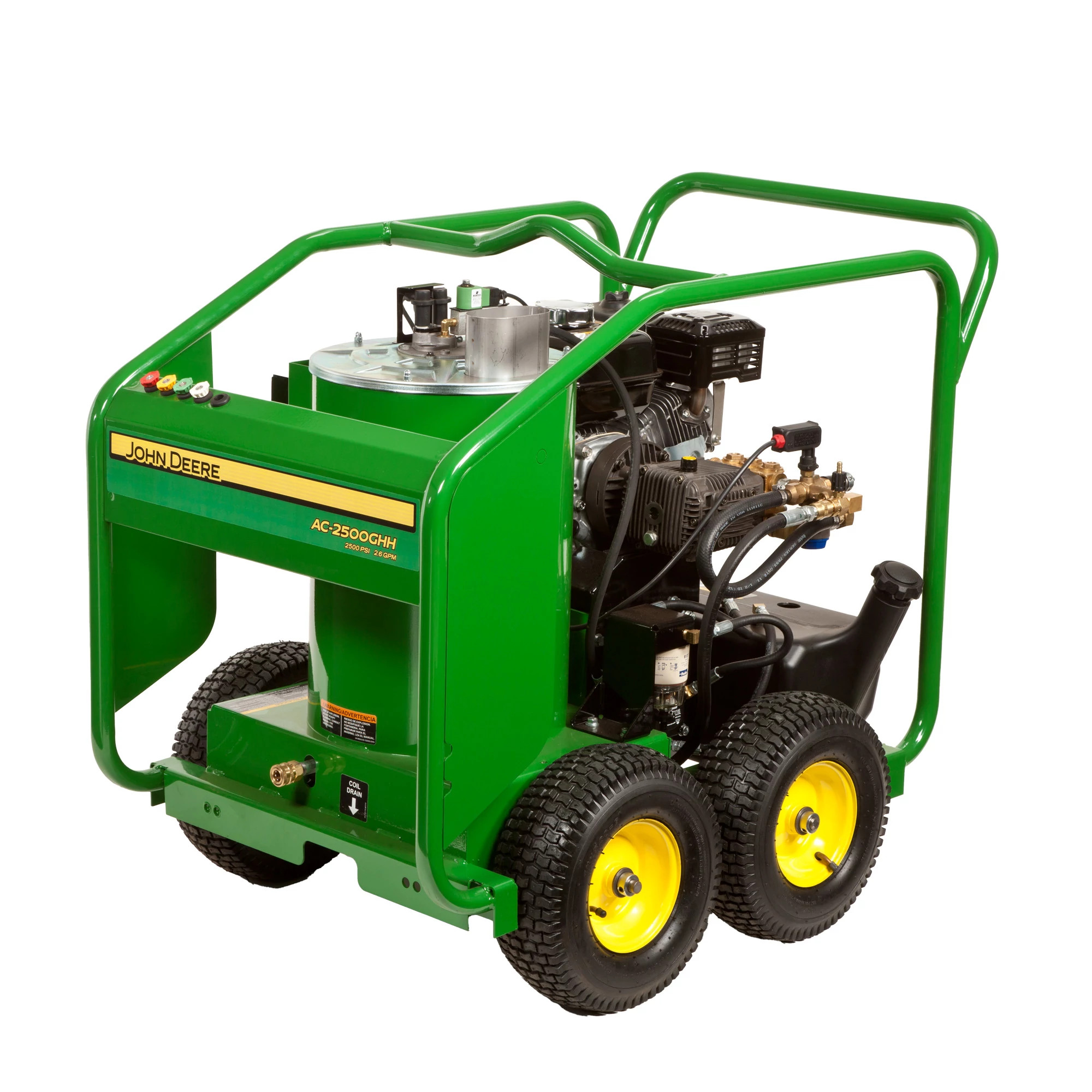 John Deere Hot Water Pressure Washer, 2500 PSI, 196cc - AC-2500GHH
