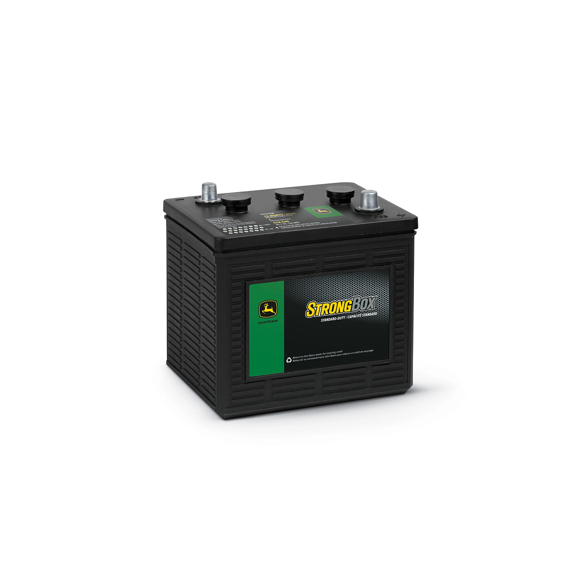 John Deere 6 Volt Battery, Wet Charged, 90 Ah, 640 CCA, 1 BCI - TY21731B