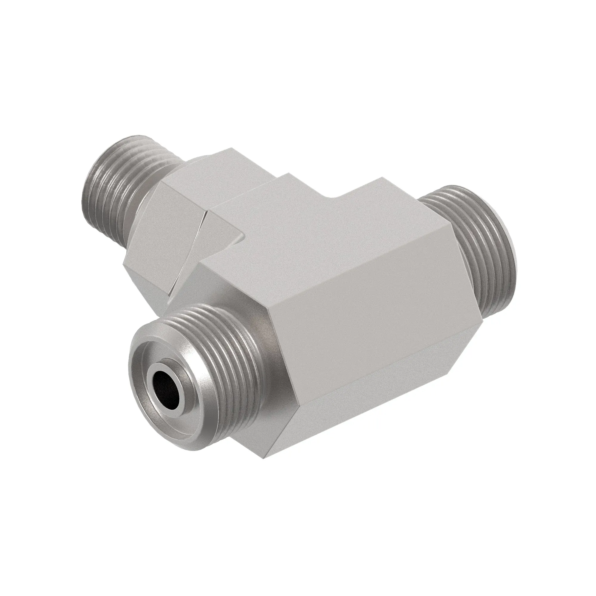 BRANCH TEE,O-RING FSF W/MET HEX