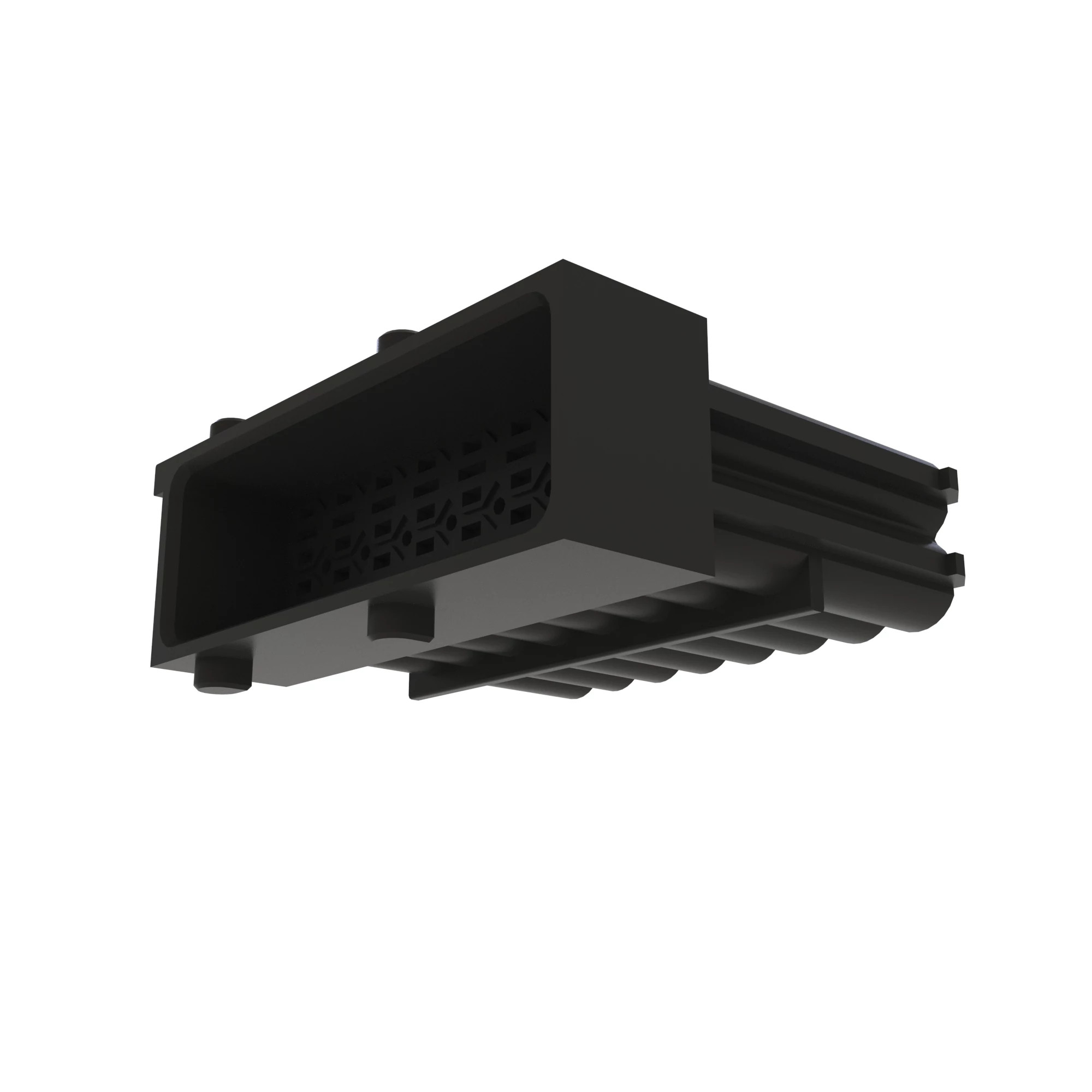 John Deere Black Internal Electrical Connector Housing, 16 Cavities - 57M8069