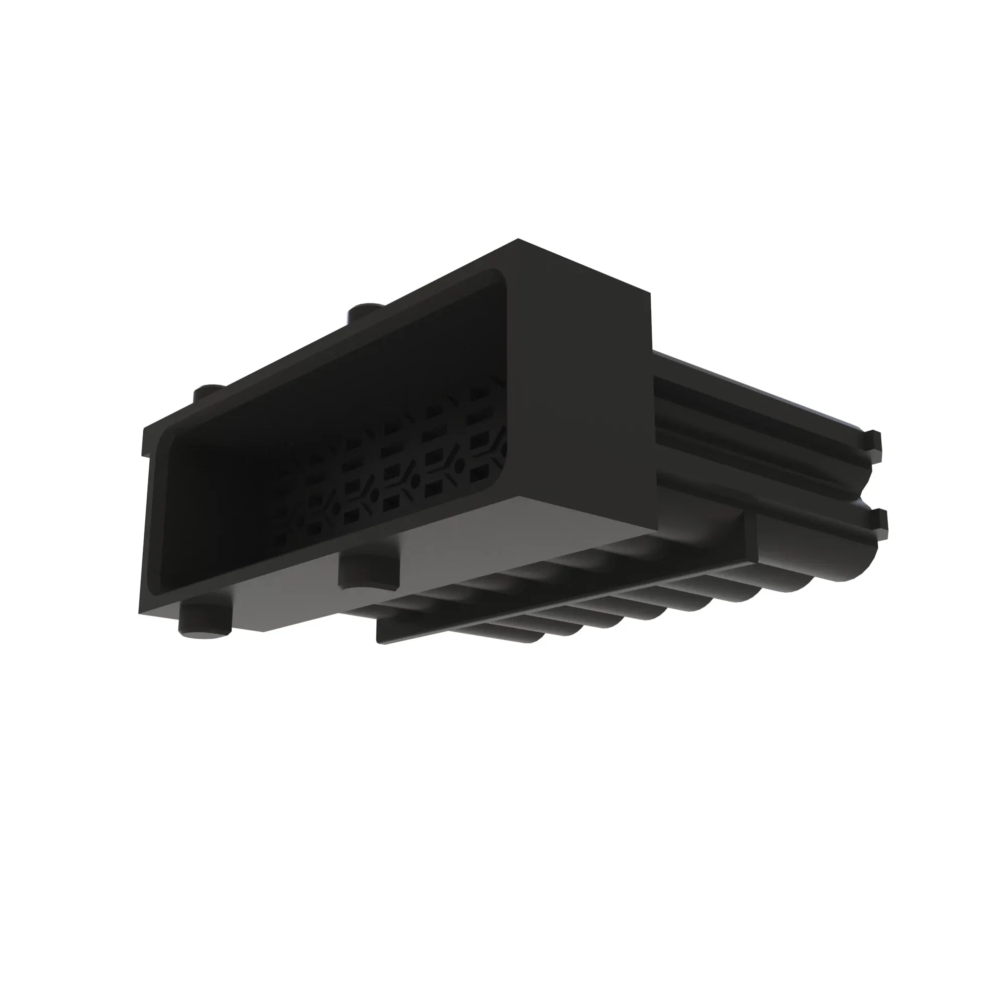 John Deere Black Internal Electrical Connector Housing, 16 Cavities - 57M8069