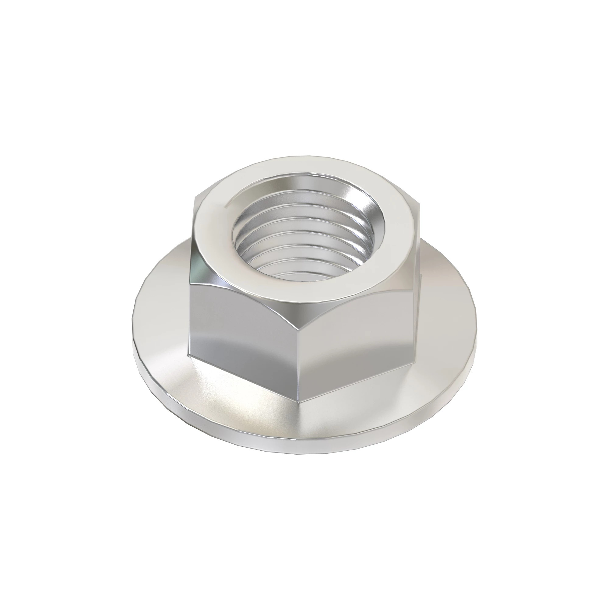 NUT, FLANGE SERRATED 1/4-20 UNC 2B