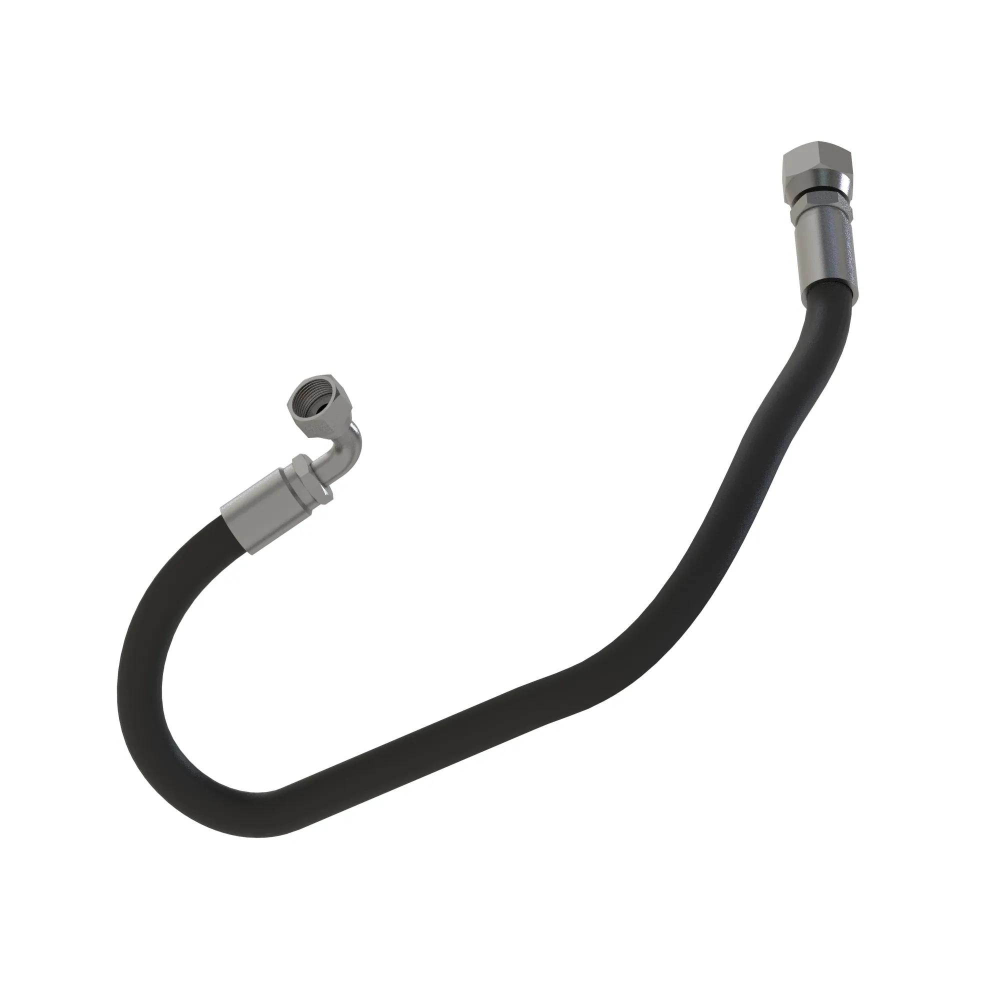 John Deere Front PTO Hydraulic Cooler Fabricated Hose - RE232537