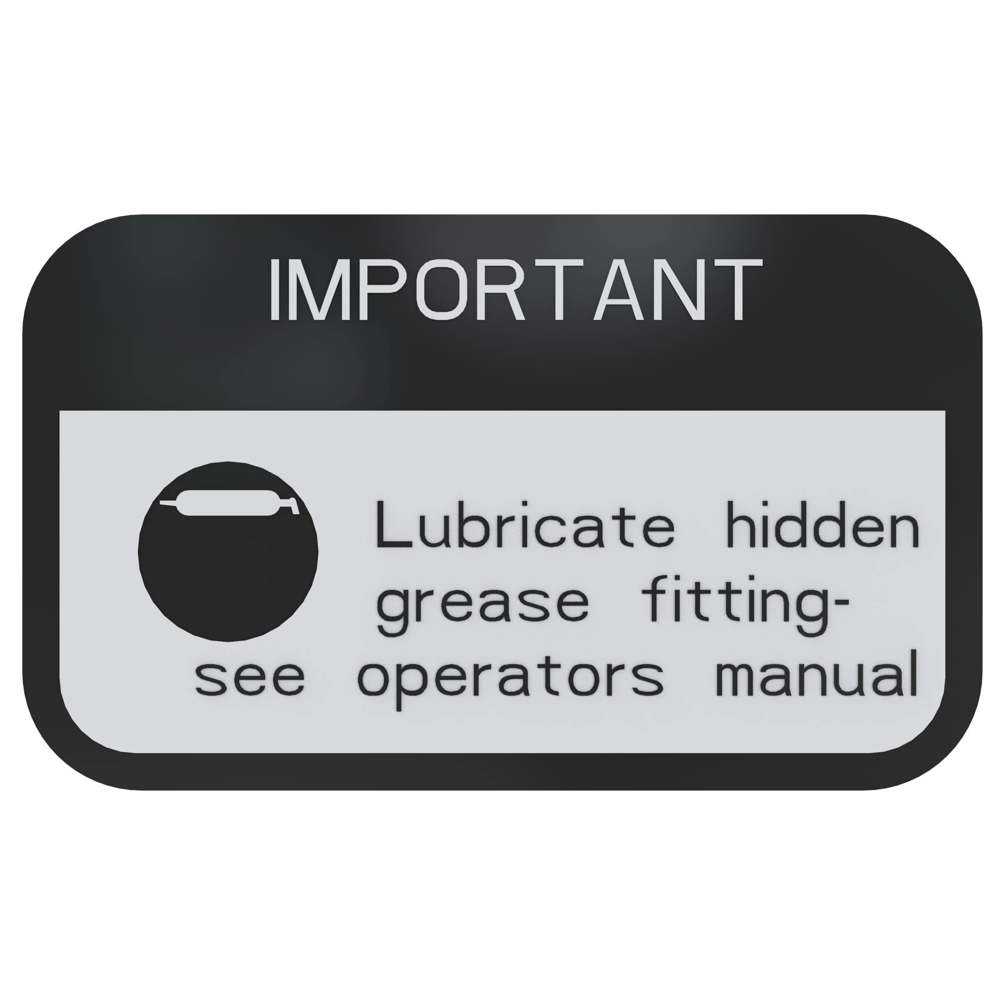 John Deere Product Graphic Instruction Label - E60425