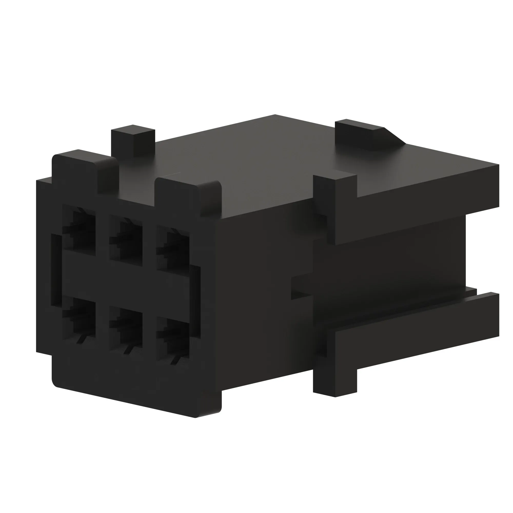 Conn Molex Mfittpa 6W M Blk Polystr