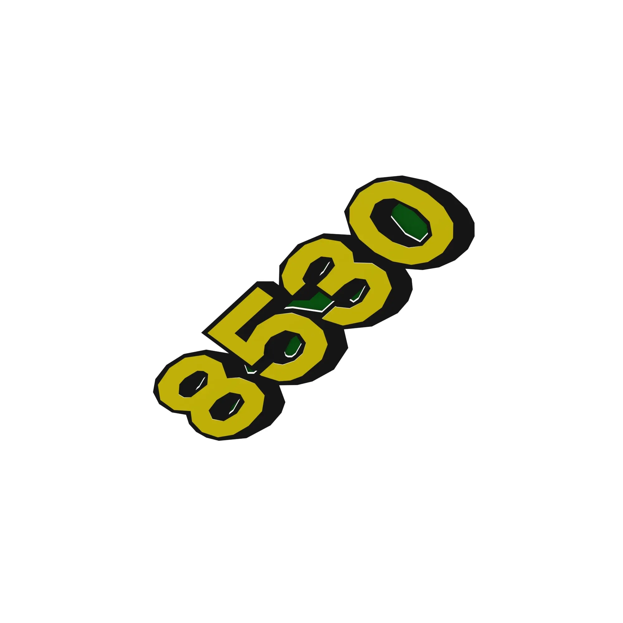 John Deere 8530 Model Designator Label, Left Side - R211216