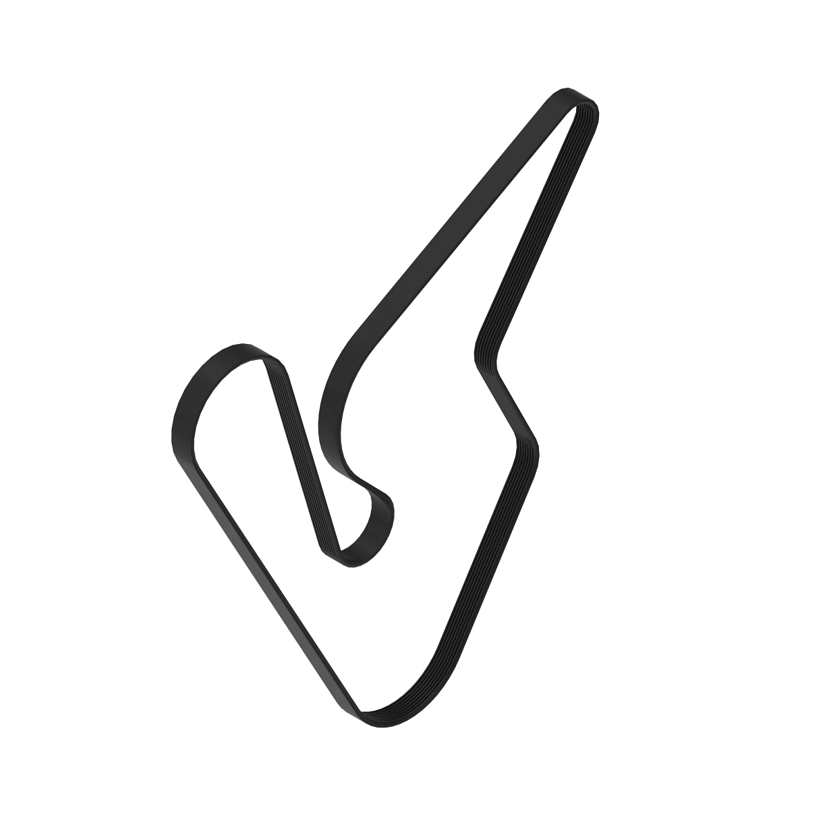 John Deere PK Section Engine Fan Drive V-Belt, Effective Length 1685 mm (66 inch) - R135192