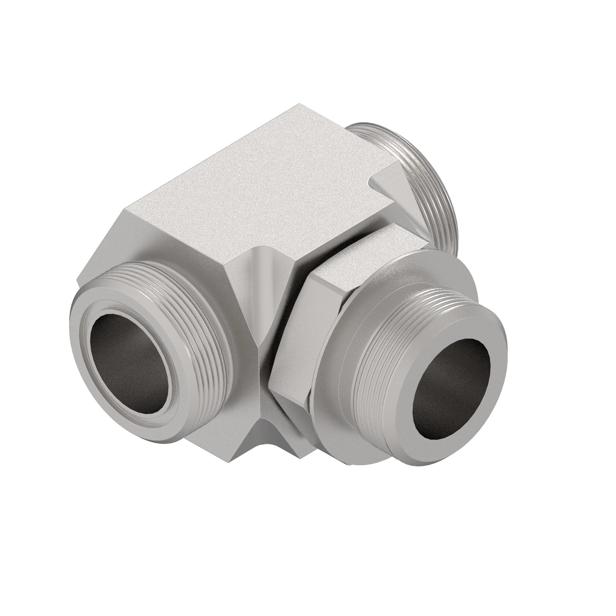 BRANCH TEE,O-RING FSF W/MET HEX