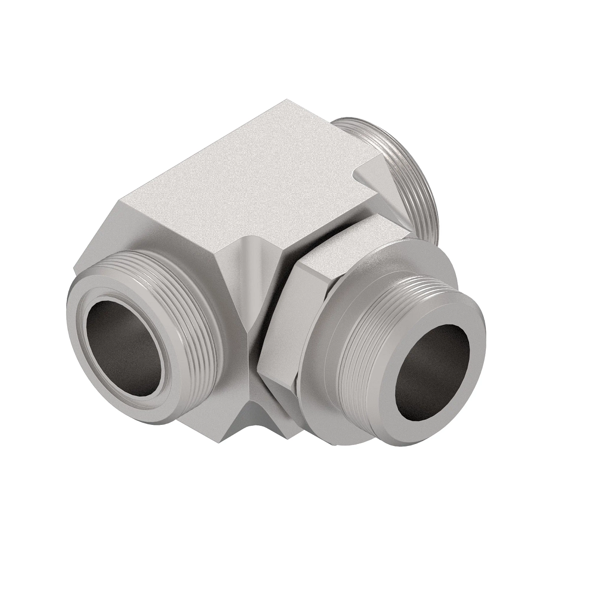 Branch Tee, O-Ring FSF W/Met Hex