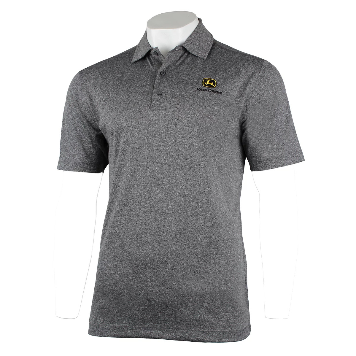 "Heathered Gray C&F Logo Polo"