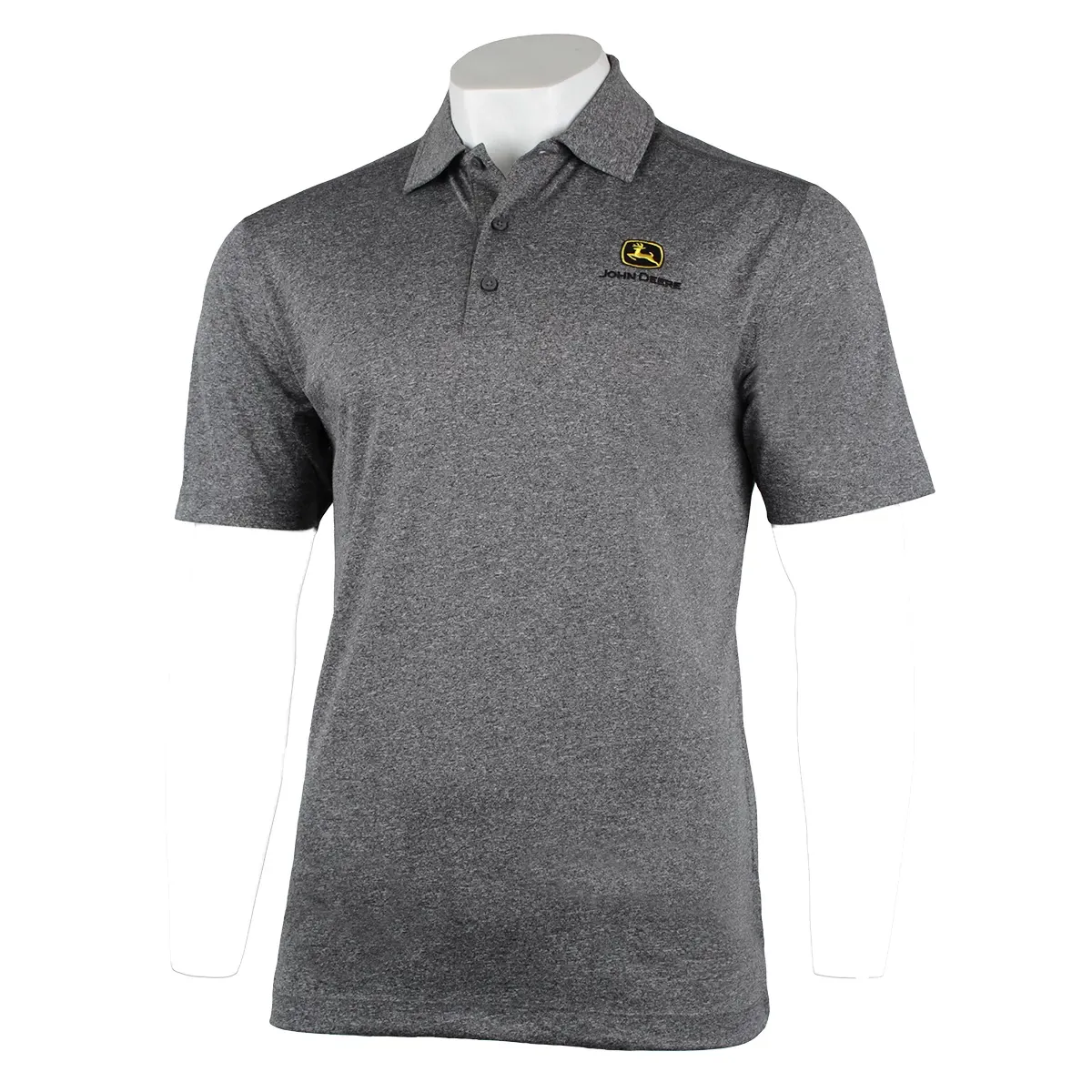 "Heathered Gray C&F Logo Polo"