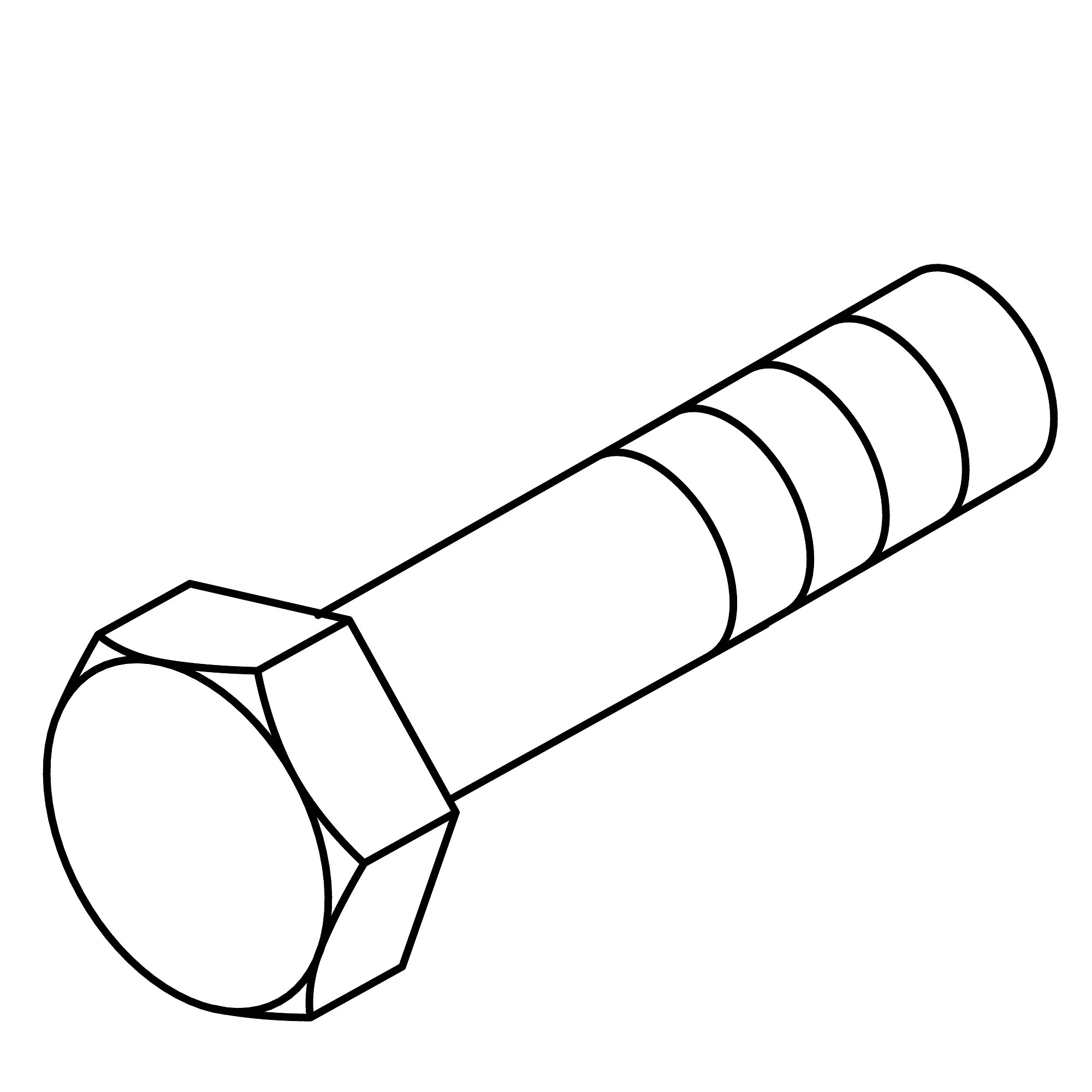 John Deere Hexagonal Head Cap Screw, M10 X 30 - 19M7662