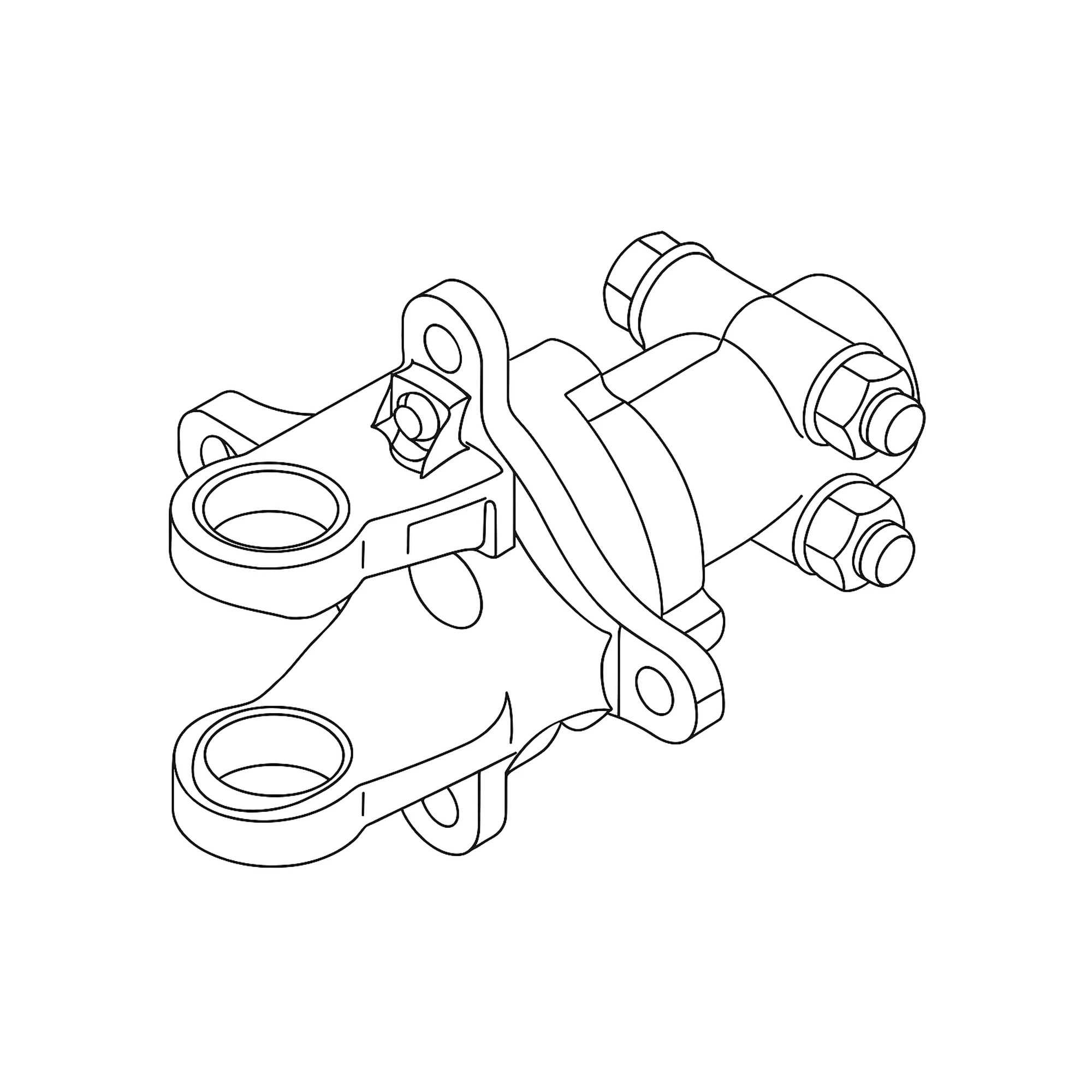 UNIVERSAL JOINT YOKE, REAR FRICTION