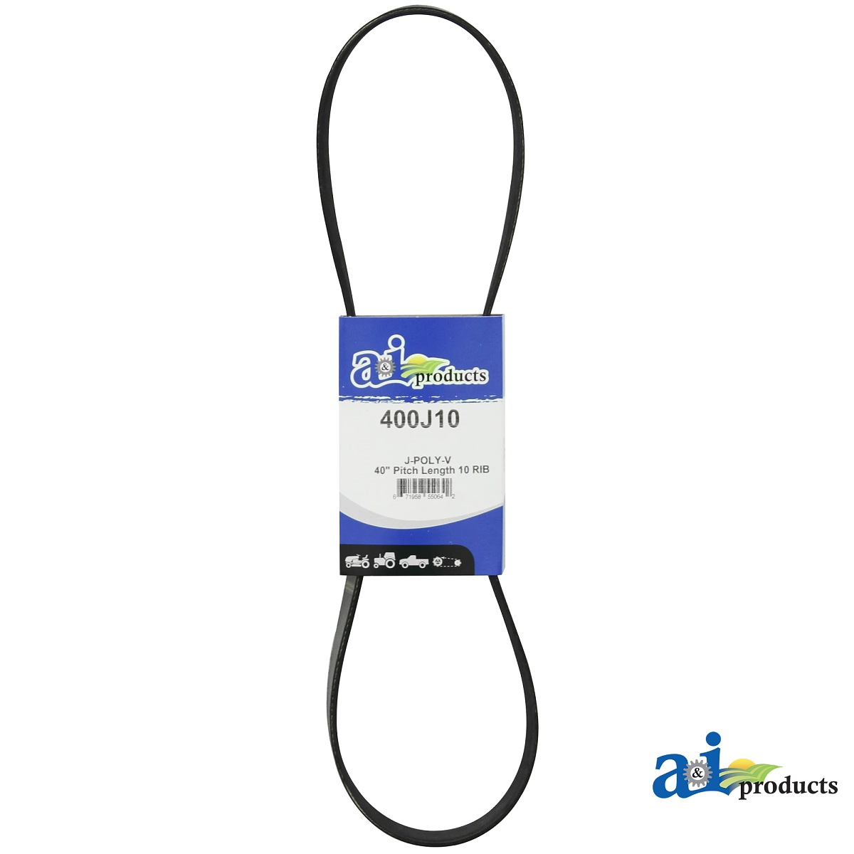 A&I Products PJ Section V-Belt, Effective Length 1016 mm (40 inch) - A-400J10