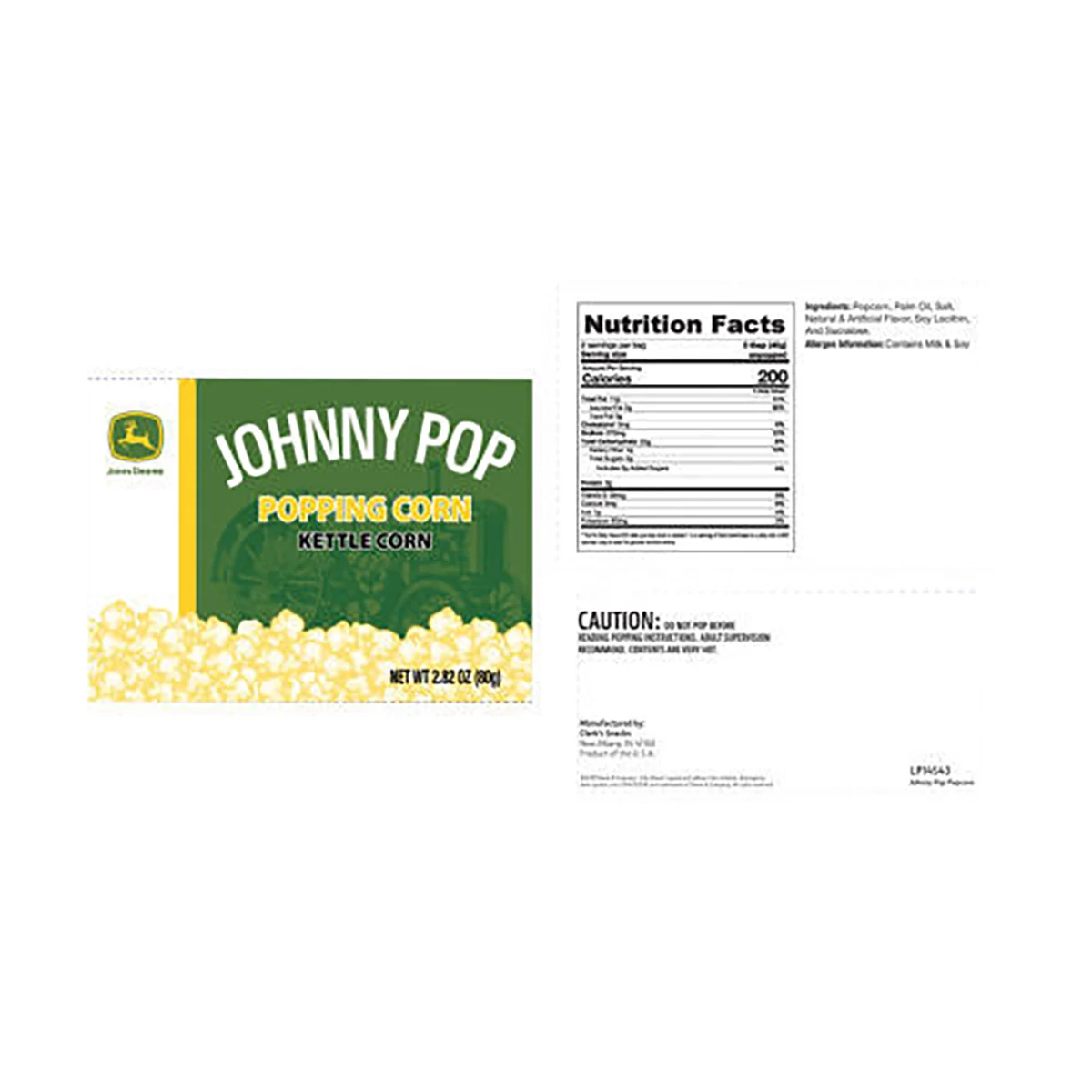 John Deere Tractor Advertising/giveaway Popcorn Box | #31491328 John Deere Tractor Advertising/giveaway Popcorn Box | #31491328
