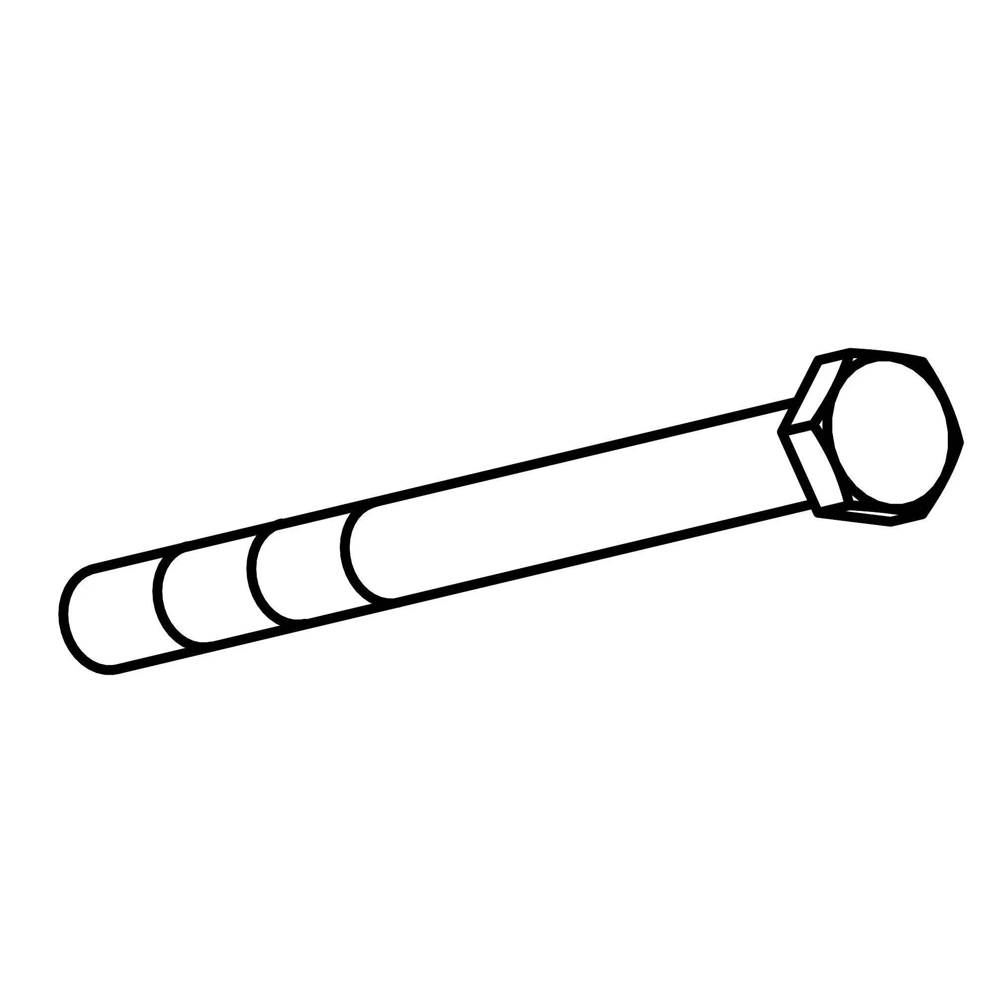 John Deere Hexagonal Head Cap Screw, M16 X 200 - 19M8021