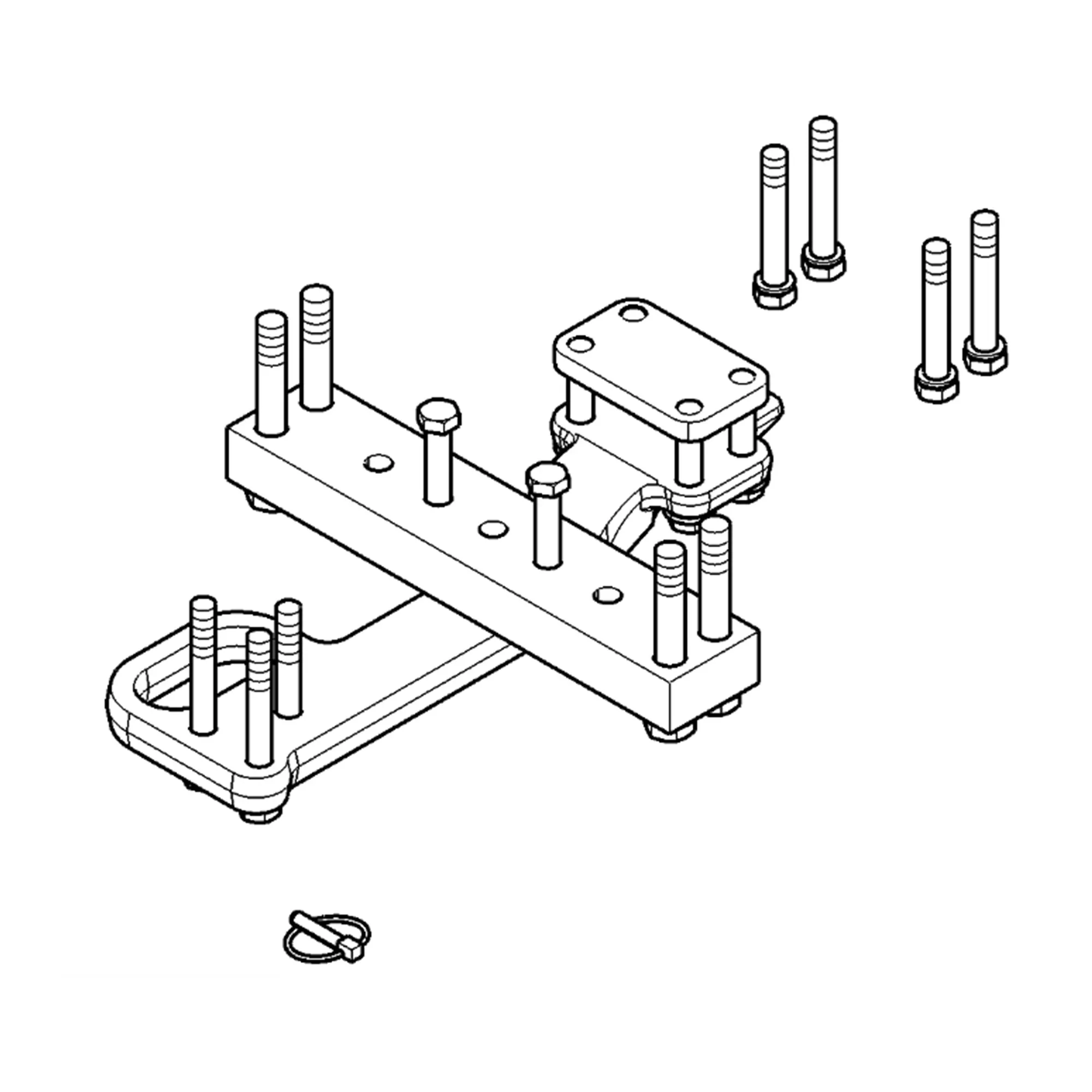 KIT,CAT 4 TO CAT 4 HD DRAWBAR(FIELD