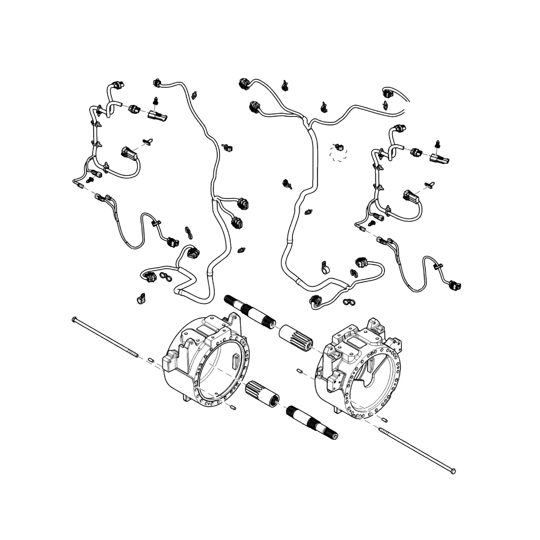John Deere Front Axle Spacer Kit, 88 inch Tread Spacing - BRE10422