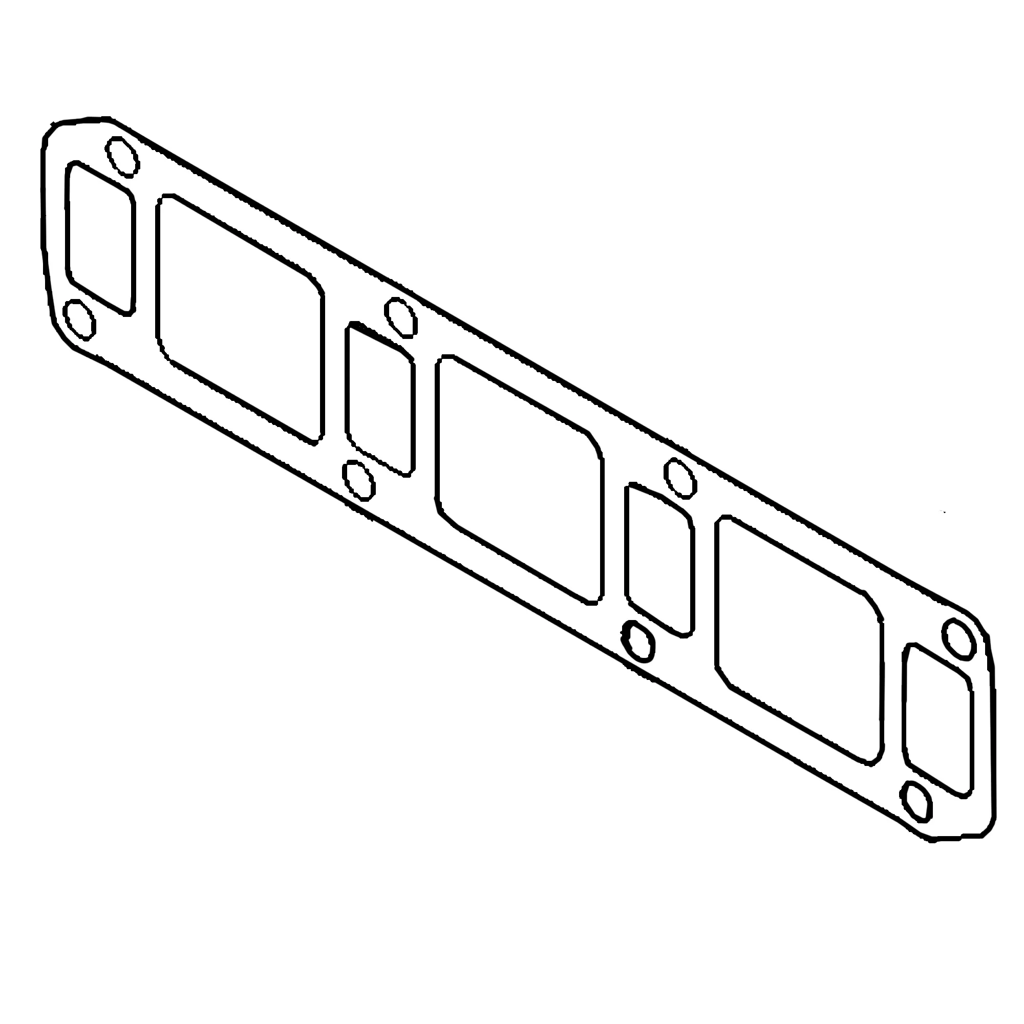 John Deere Exhaust Manifold Gasket - MIU802315