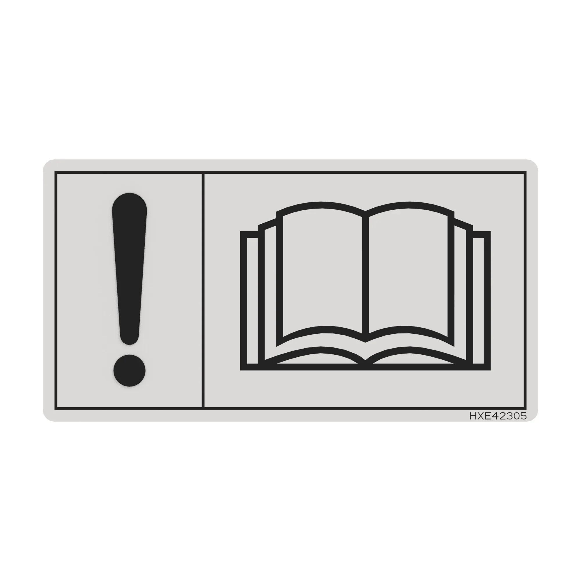 John Deere Operator Manual Label - HXE42305