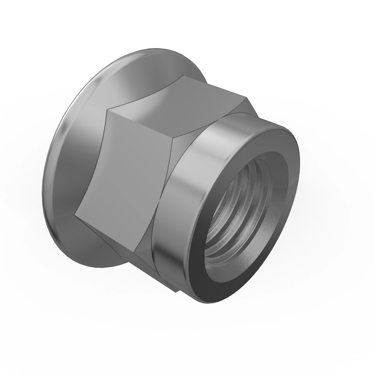 NUT, METRIC, HEX FL, SELF LOCKING