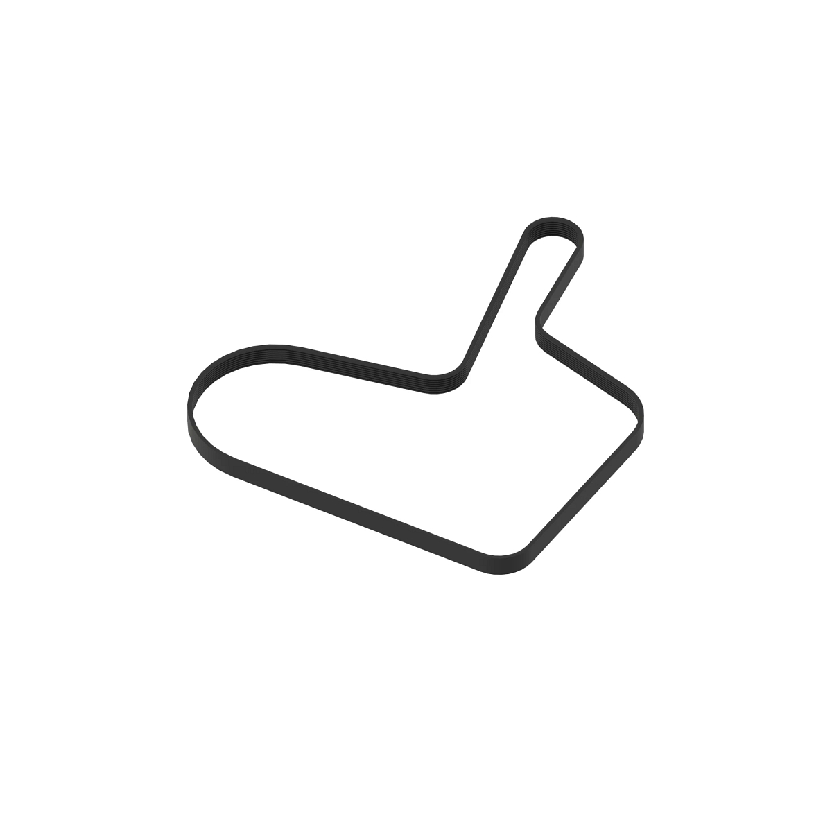 John Deere Engine Fan Drive V-Belt, Effective Length 1911 mm (75 inch) - R134637