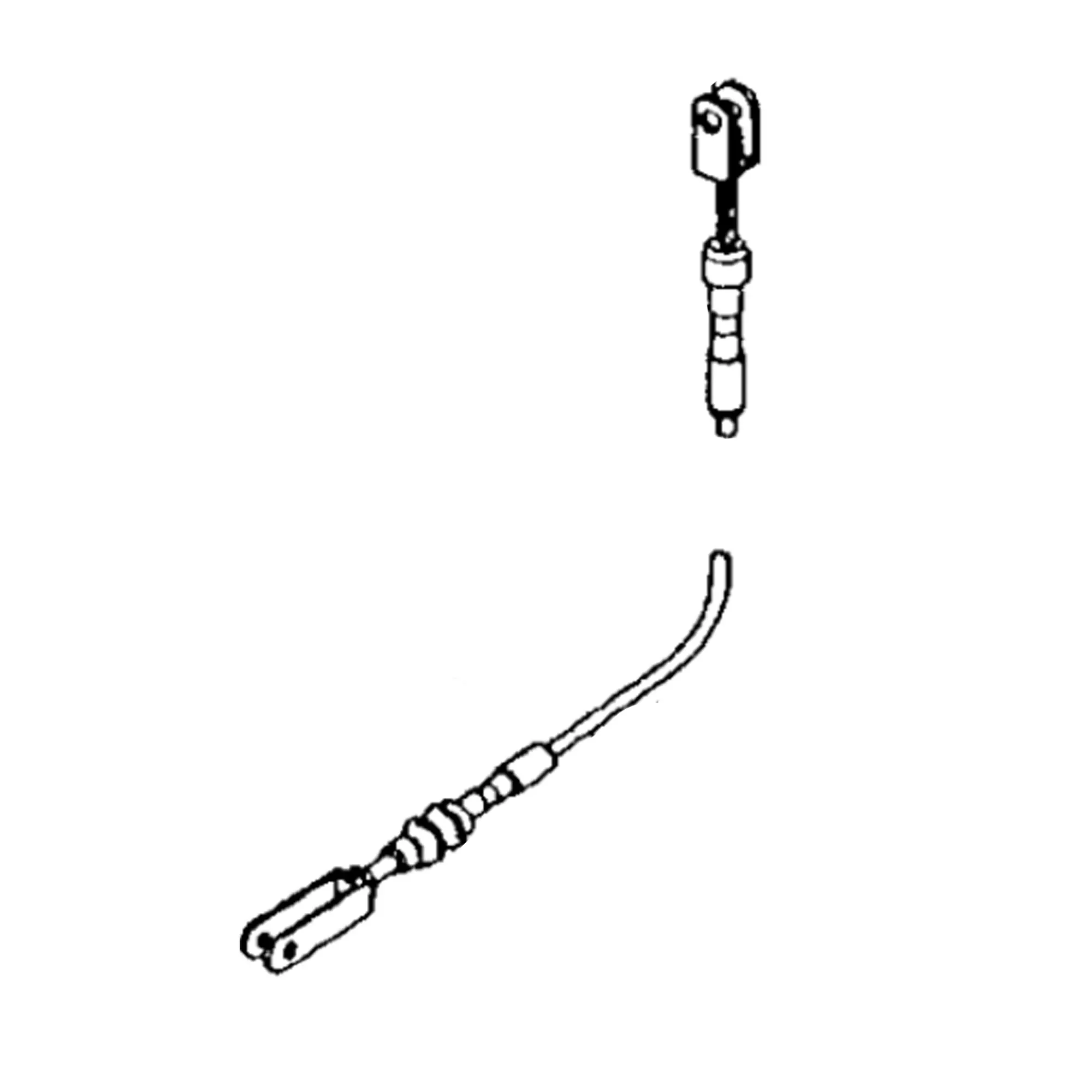 John Deere Parking Brake Push Pull Cable - AT84455