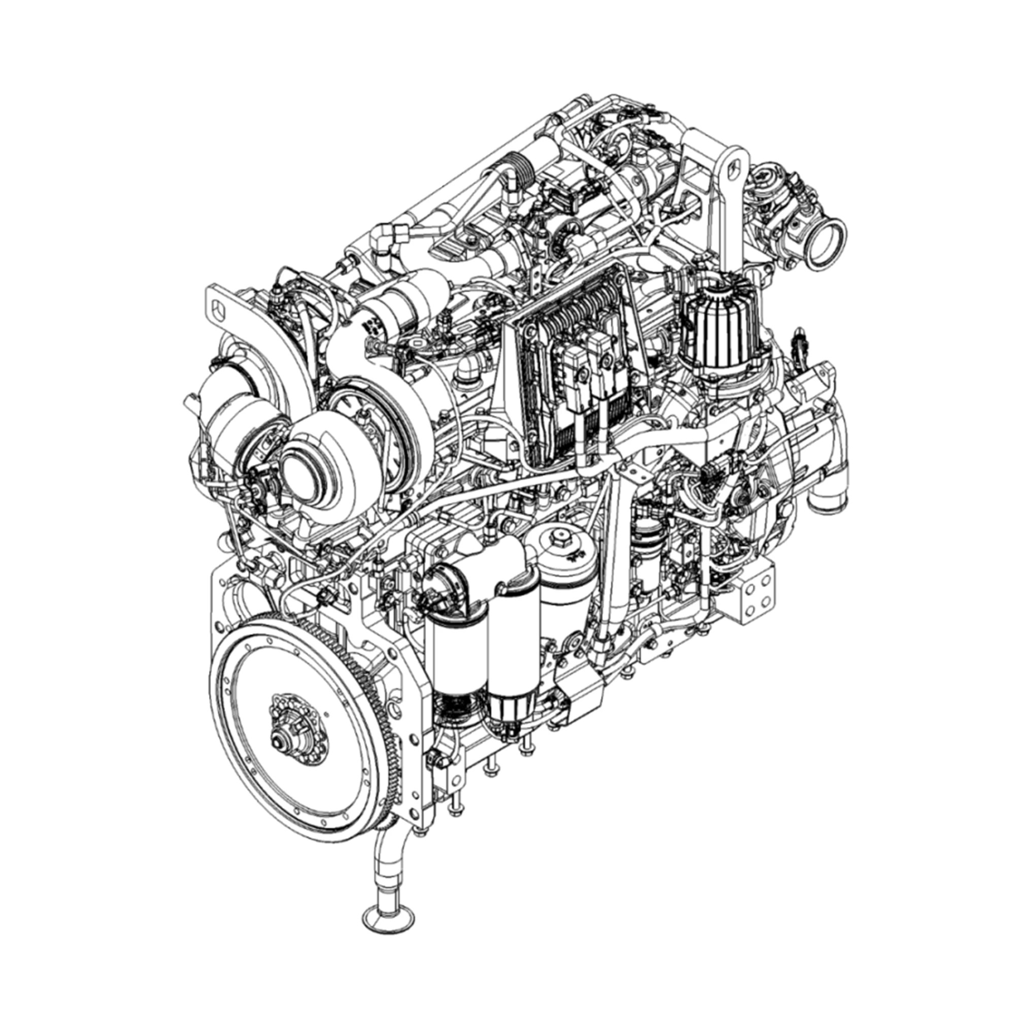 John Deere Reman REMAN Diesel Engine, 9 Liter, IT4 - SE502650