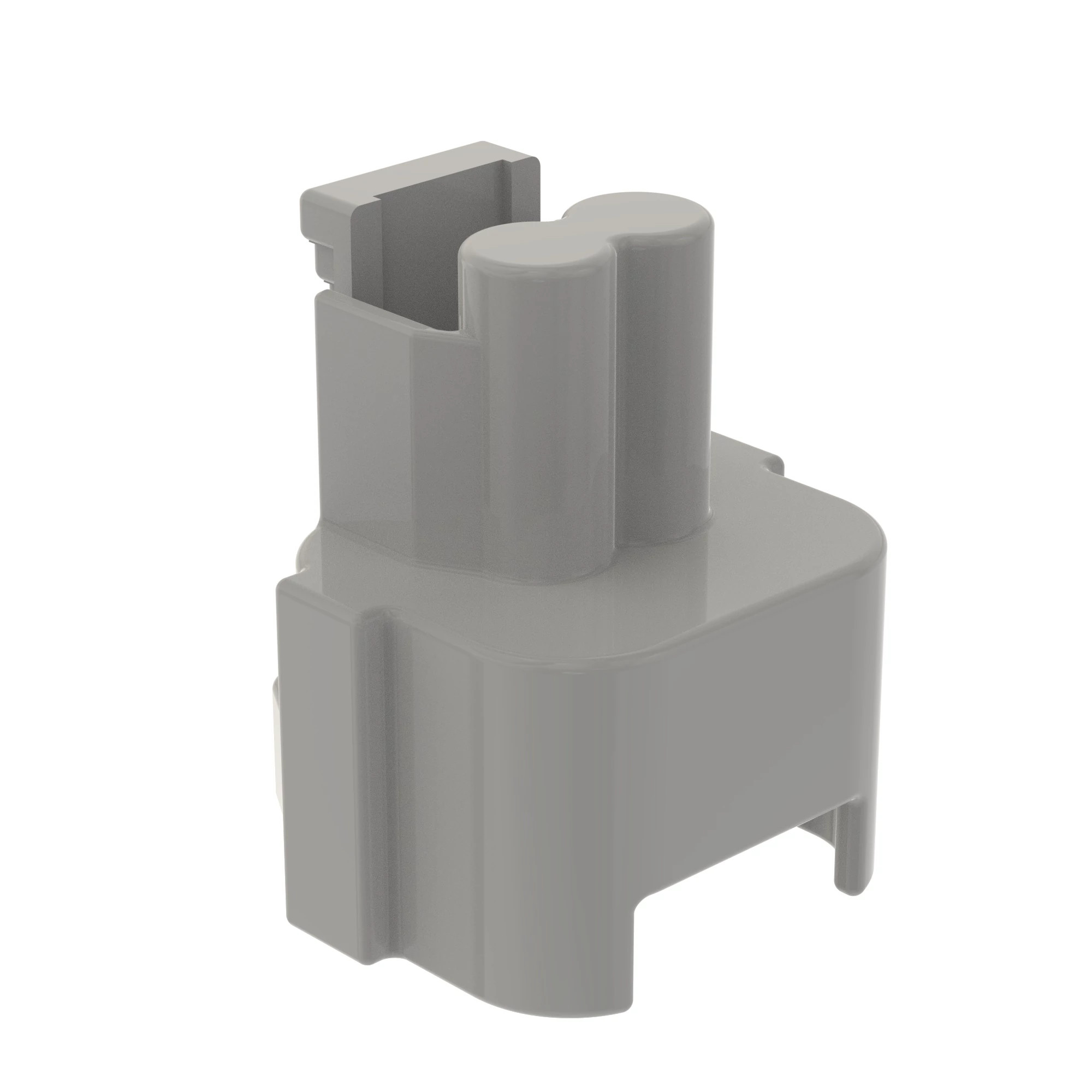 John Deere Gray External Electrical Connector Housing, 2 Cavities - 57M8243