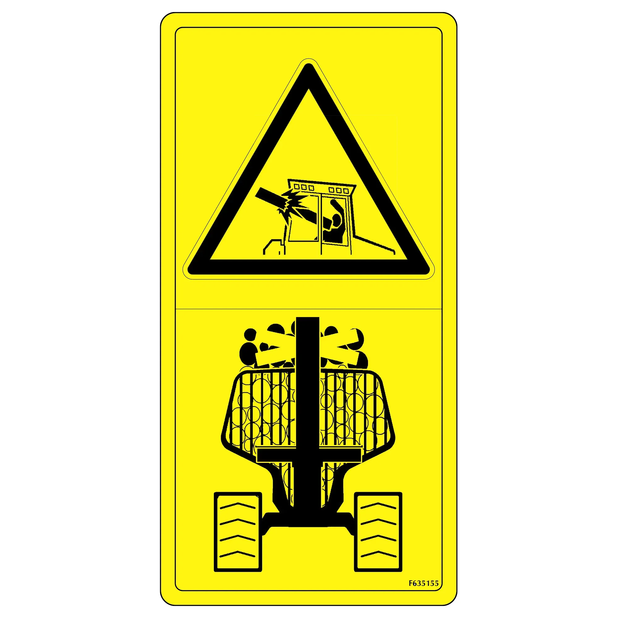 John Deere Label, Do Not Overload - F635155