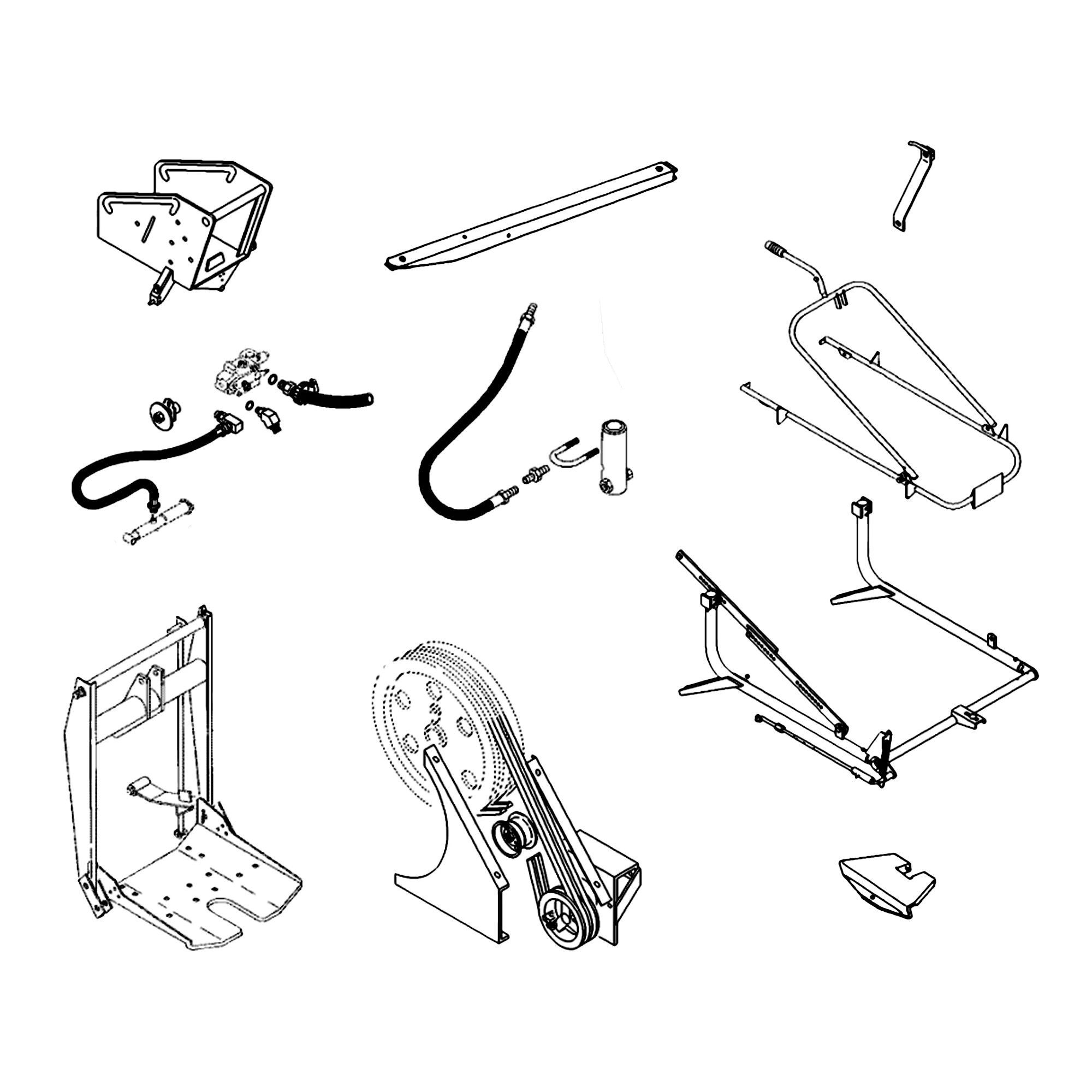 John Deere Bale Ejector Attachment with Electric Distance and Tilt Control - BE23965