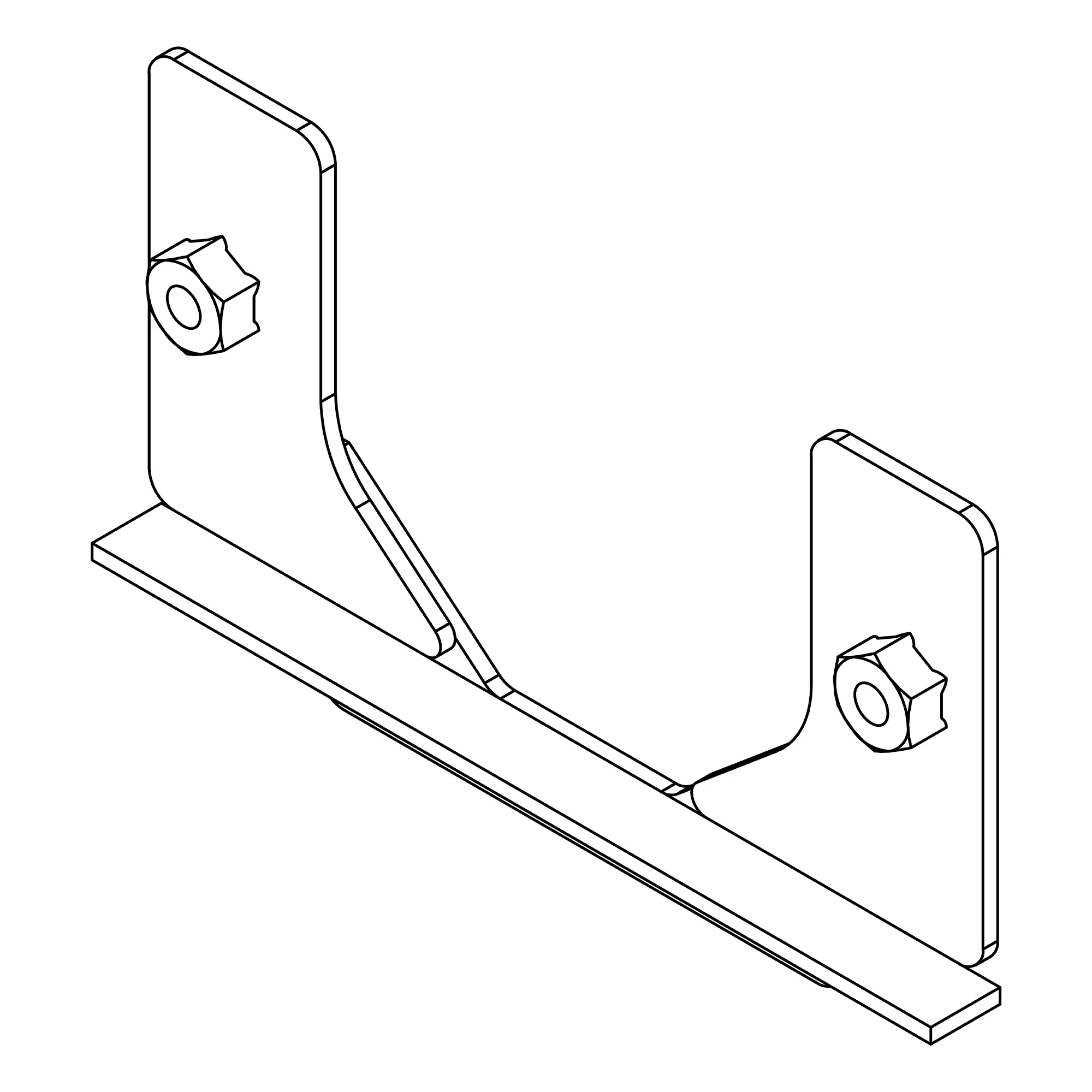 John Deere Cooling Package Cover Holder - AXE44666