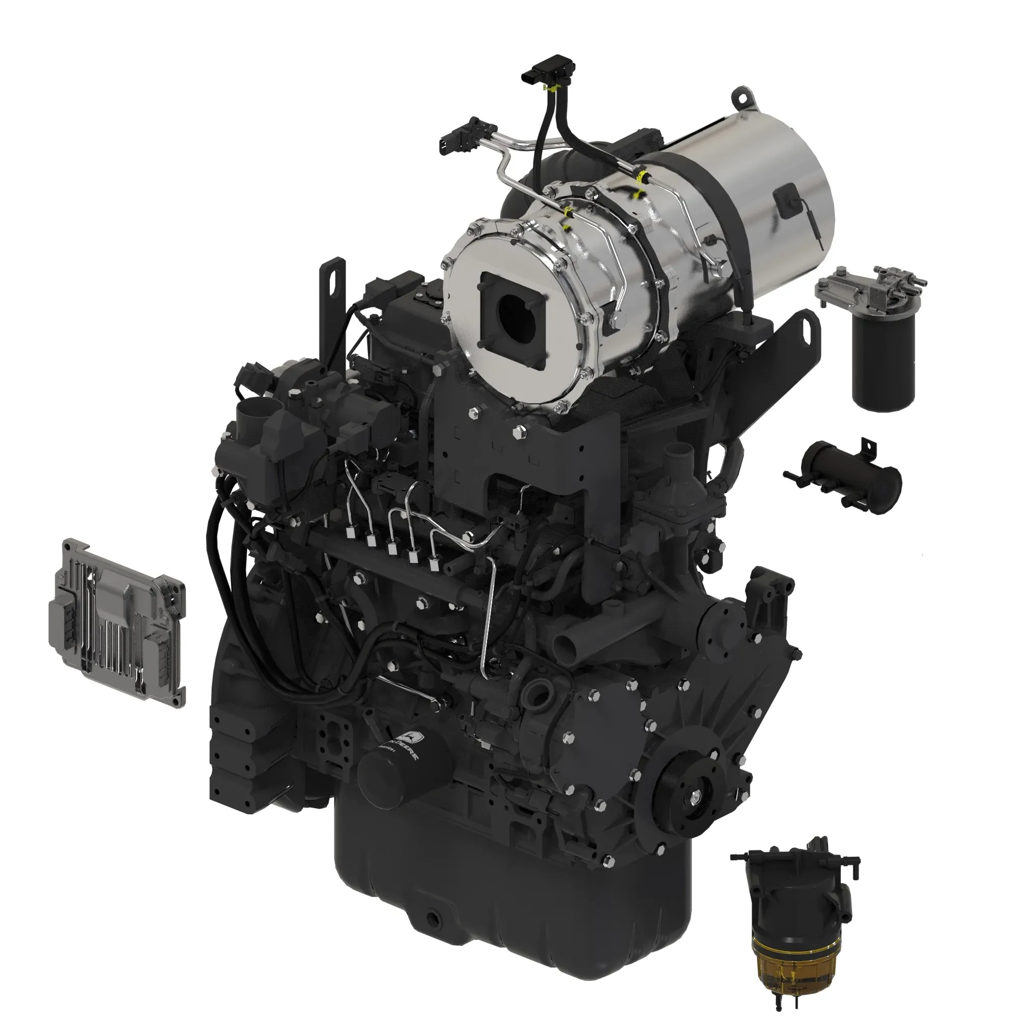 John Deere Diesel Engine Assembly - AT374436