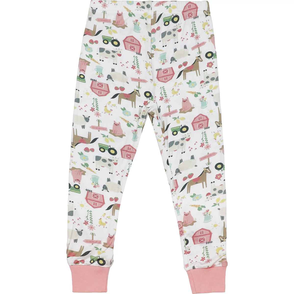 Toddler Pink Barn and Farmland PJ Set
