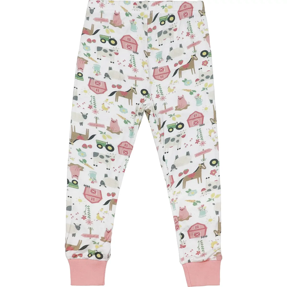 Toddler Pink Barn and Farmland PJ Set
