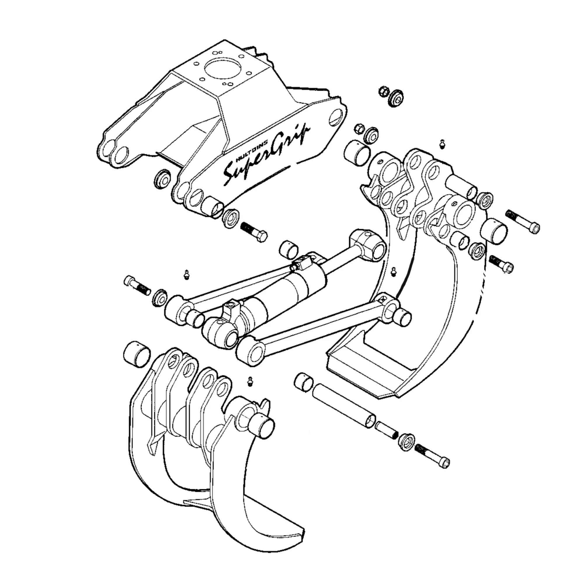 John Deere Hultdins Supergrip 260S Grapple - F070456