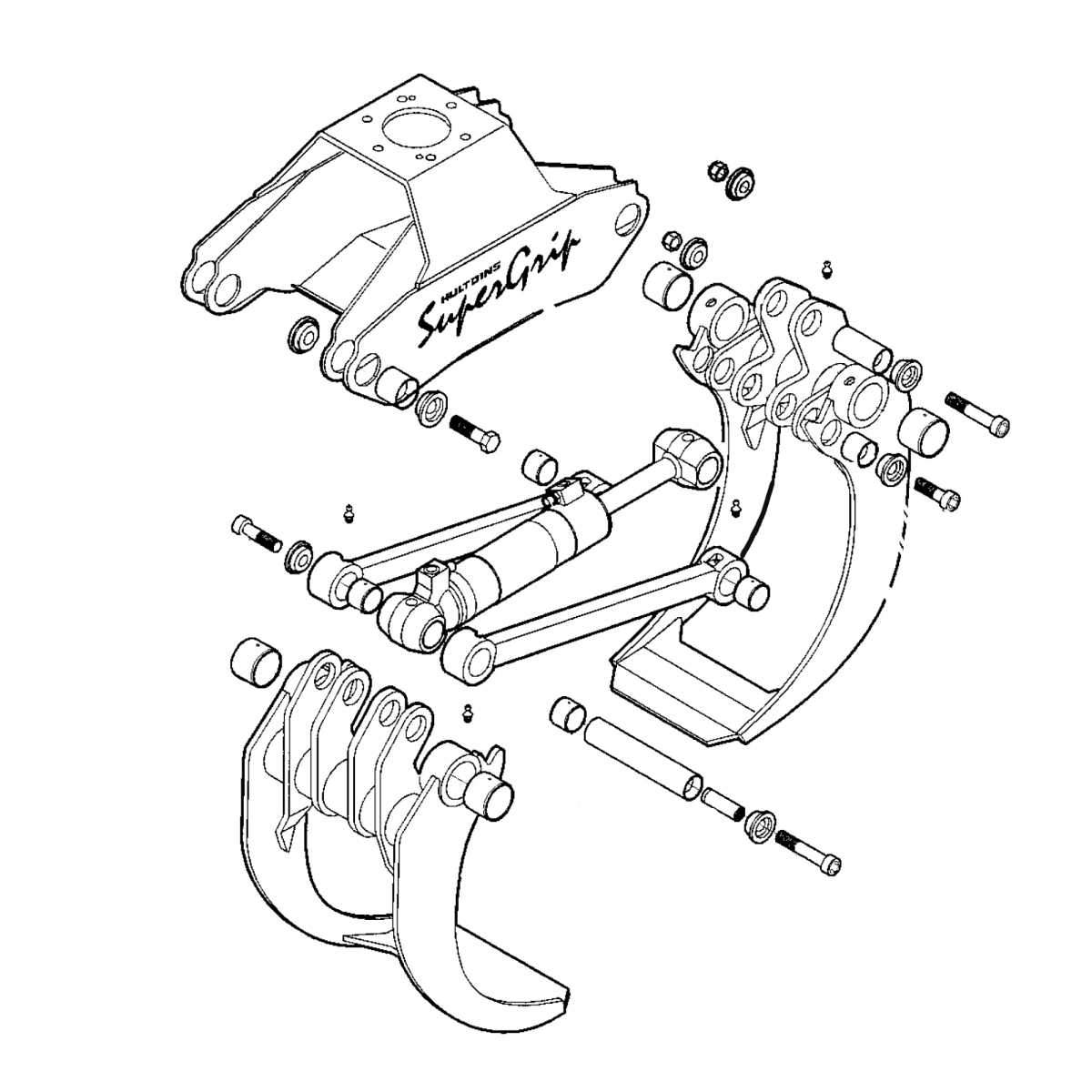 John Deere Hultdins Supergrip 260S Grapple - F070456