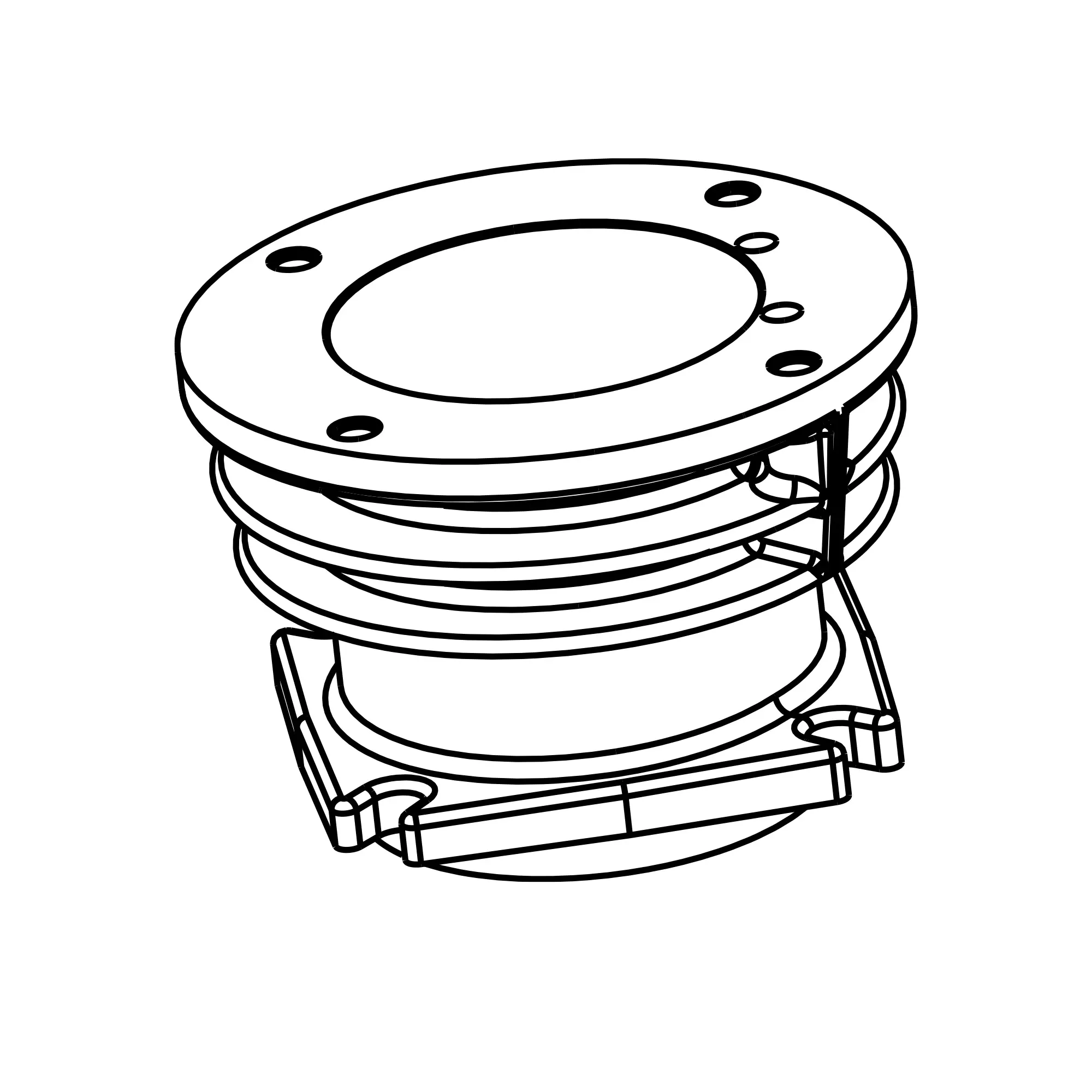 John Deere Air Compressor Cylinder - HXE106537