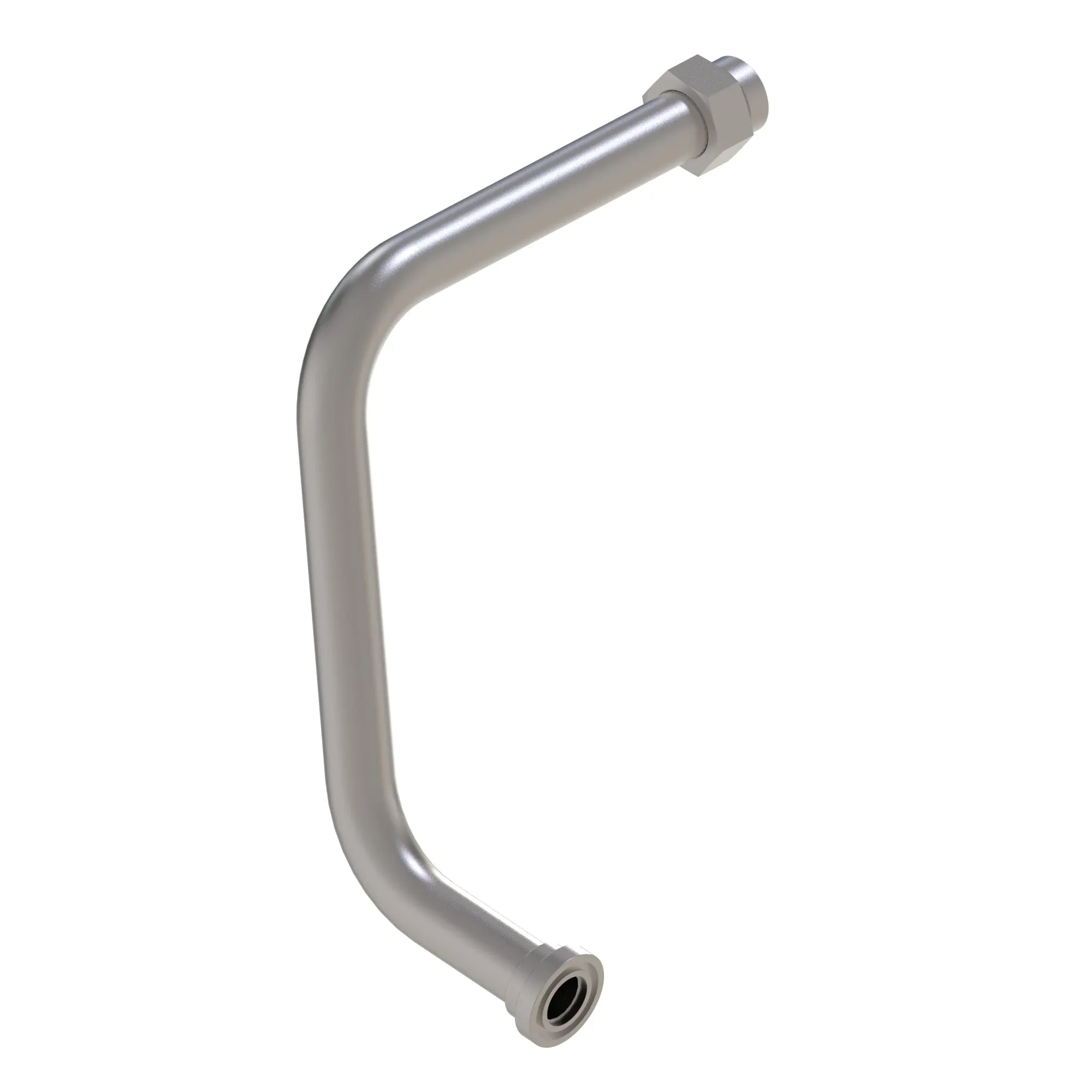 John Deere Front Unit Pump Oil Line, Bottom - AN372738