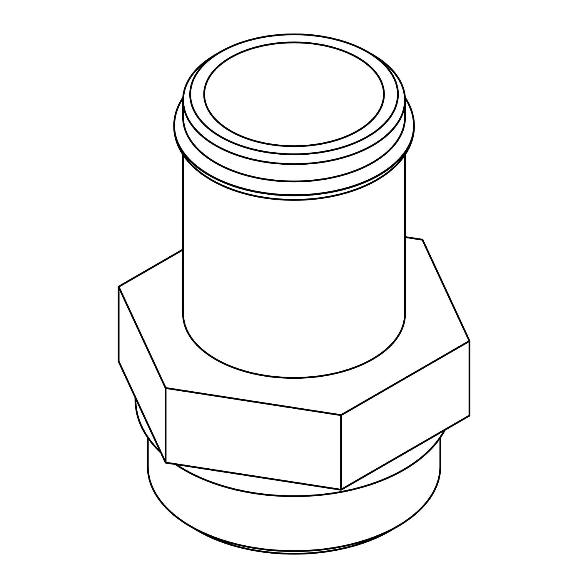 Adapter Fitting, 1.25 Inch Hose To