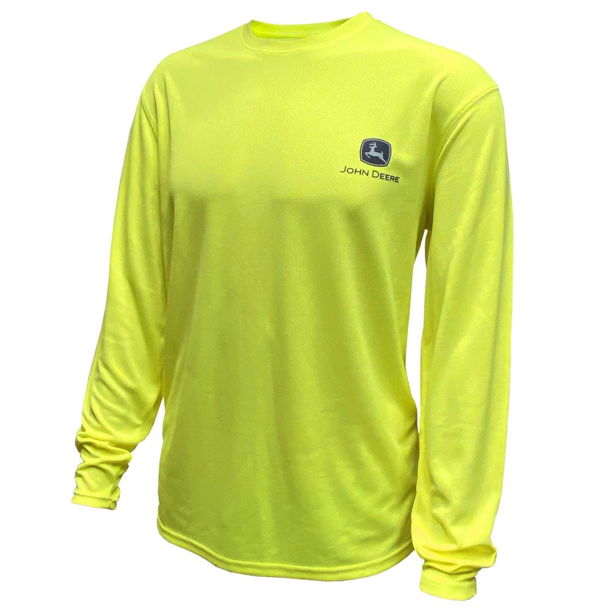 Hi-Vis Yellow Poly Long Sleeve T-Shirt