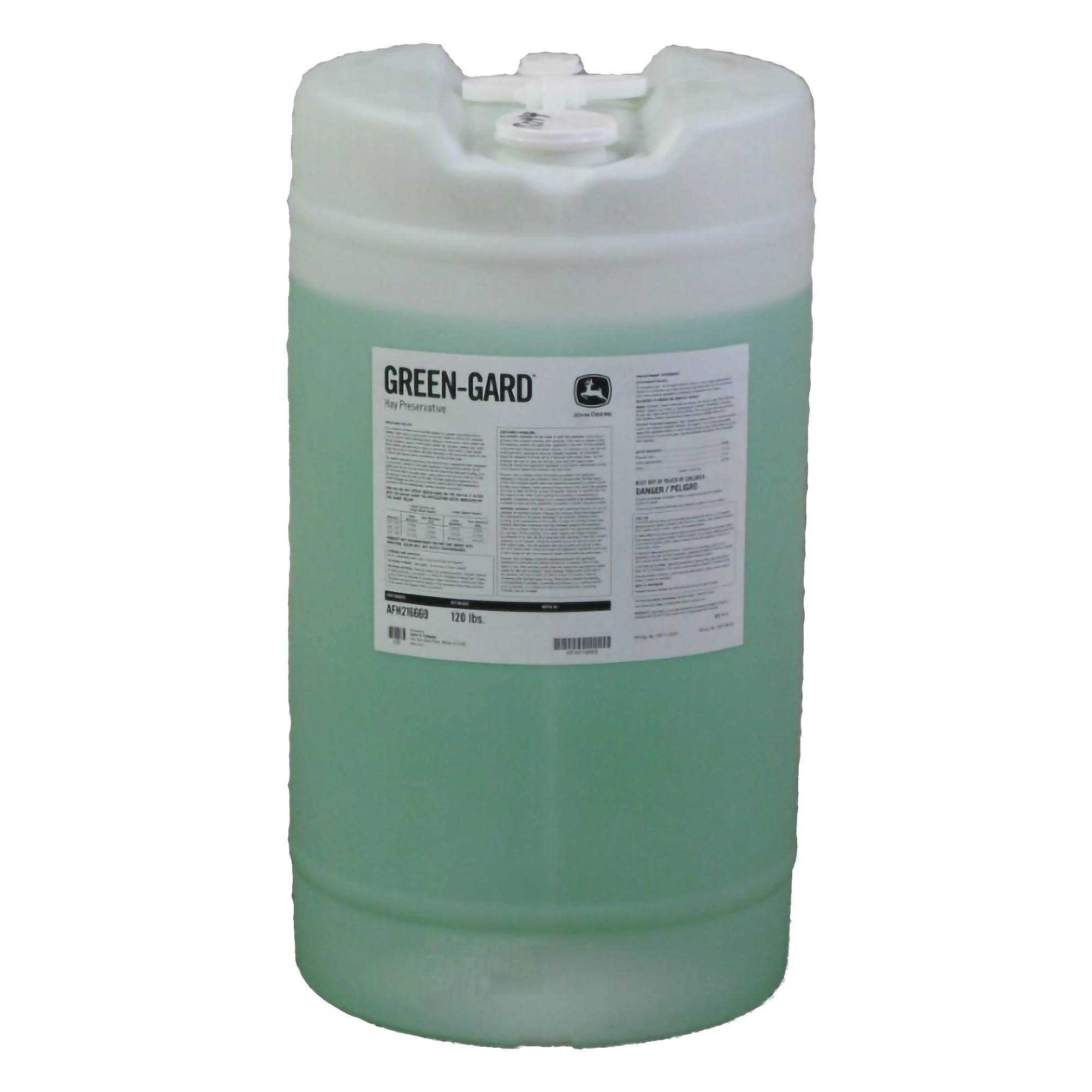 John Deere Hay Preservative, Green-Gard™, 120 lbs (13 Gallon) Mini Drum - AFH216669