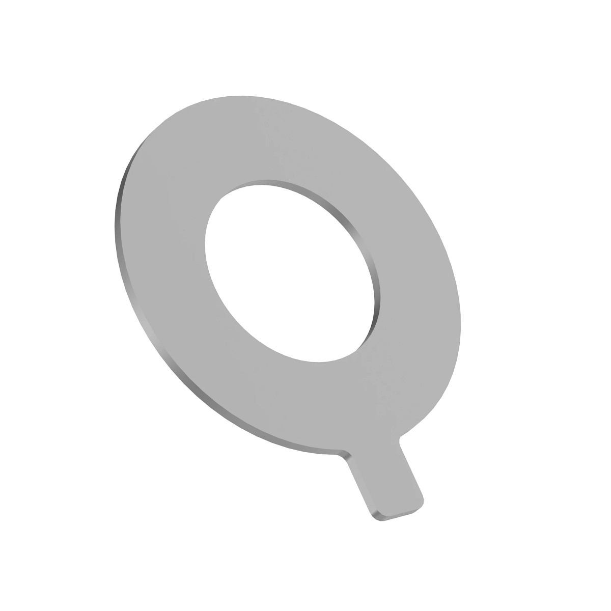 John Deere Metallic Circular Shim with Tab - F380806