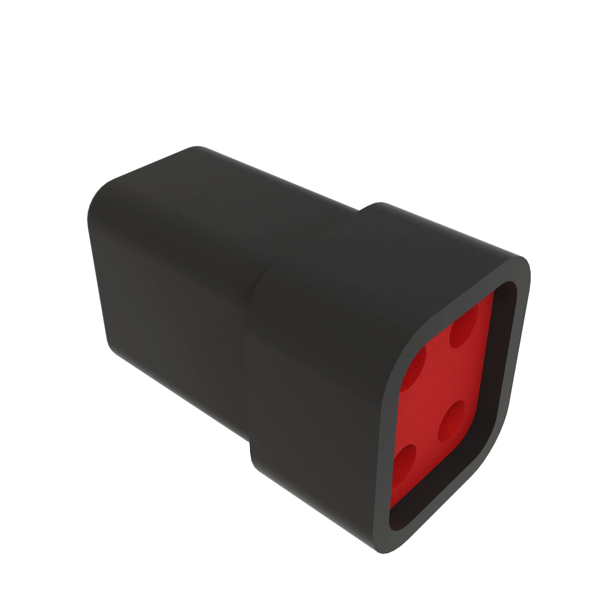 CONN DEUTSCH DTP 4W M S GRAY PLSTC