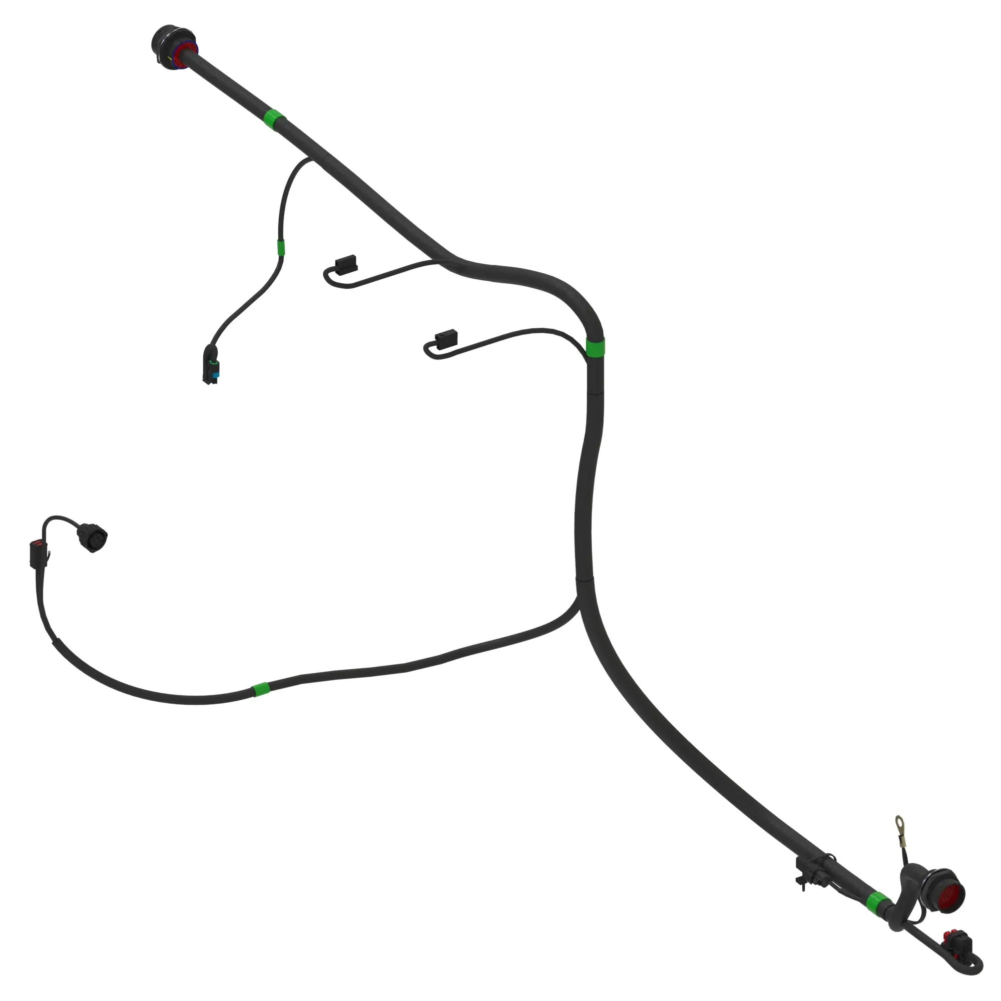John Deere Left Frame Chassis Wiring Harness - AT521496