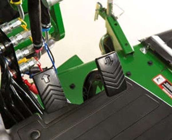 Close-up of Twin Touch™ foot control