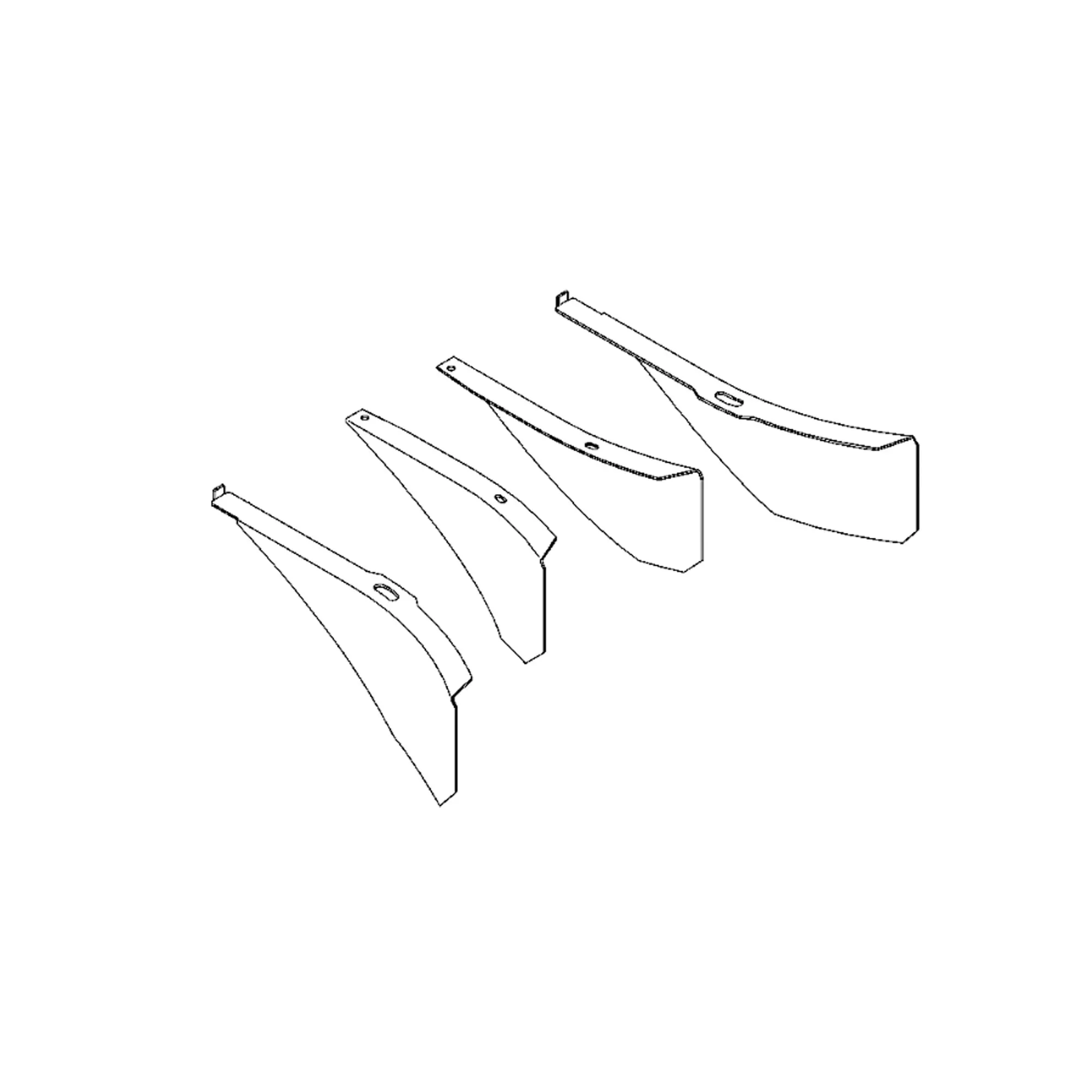 John Deere Chopper Tailboard Deflector Kit - AH219763