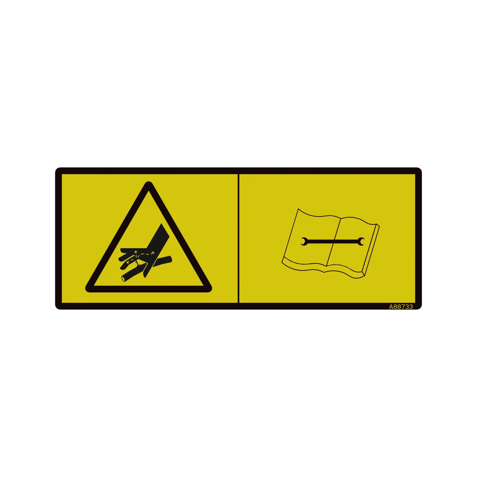 John Deere Warning Label, Hydraulic Pressure - A88733